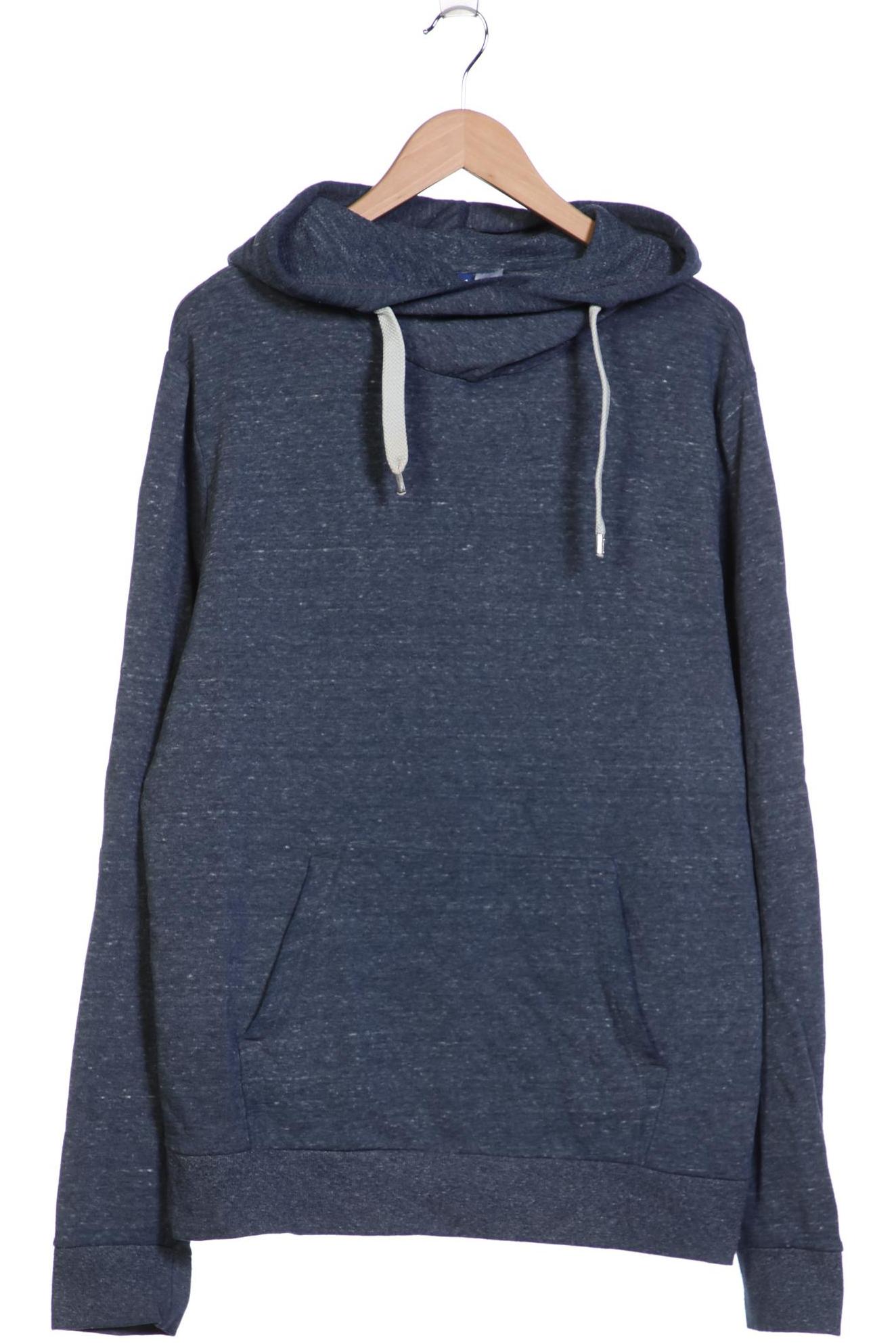 

H&M Herren Kapuzenpullover, blau, Gr. 54