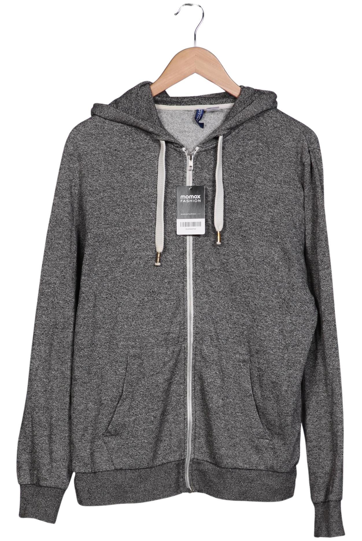 

H&M Herren Kapuzenpullover, grau, Gr. 48