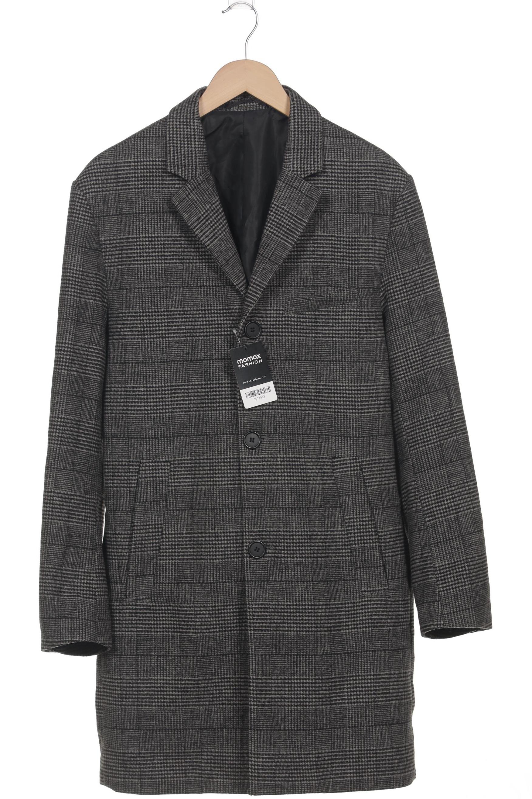 

H&M Herren Mantel, grau, Gr. 52