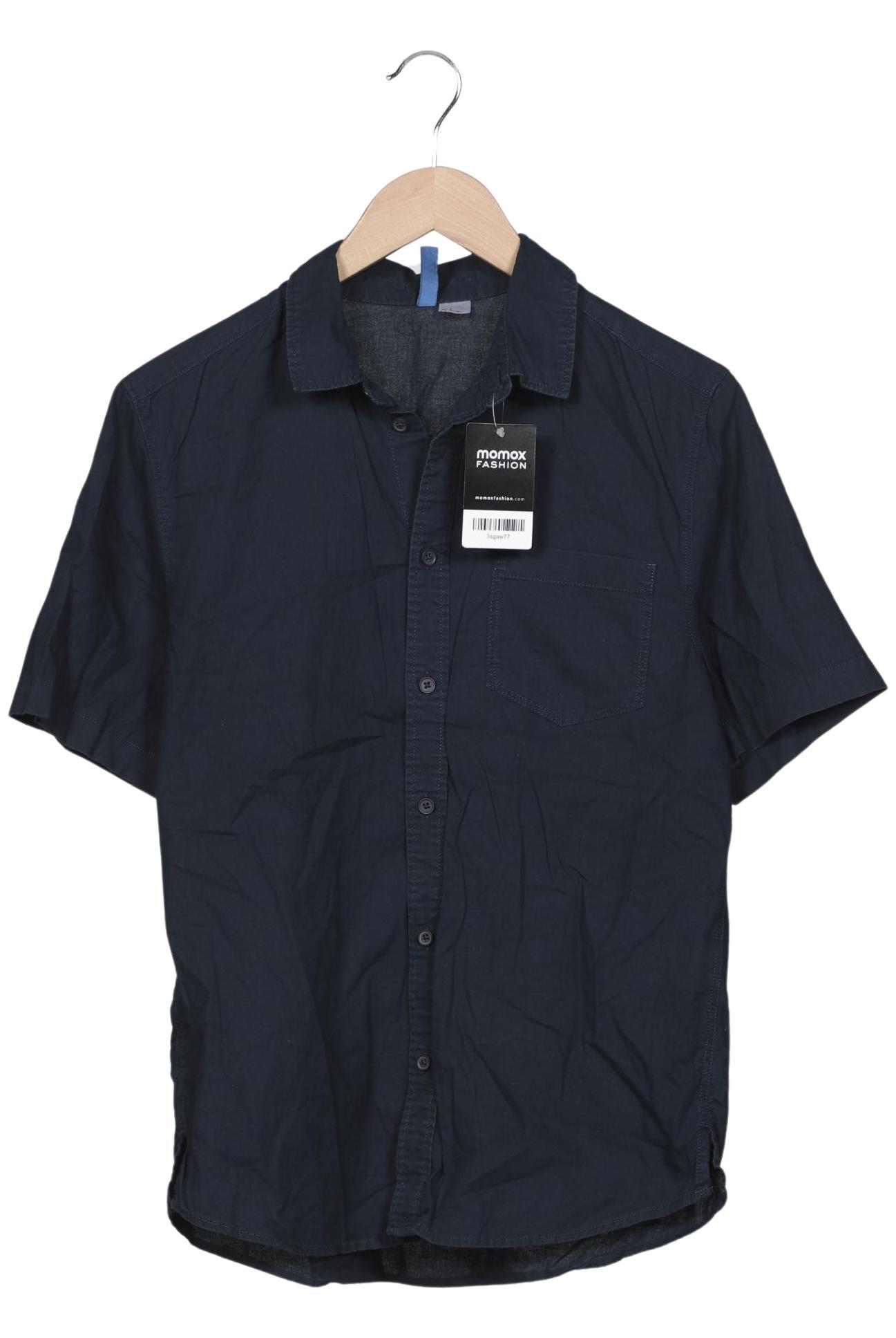 

H&M Herren Hemd, marineblau, Gr. 46