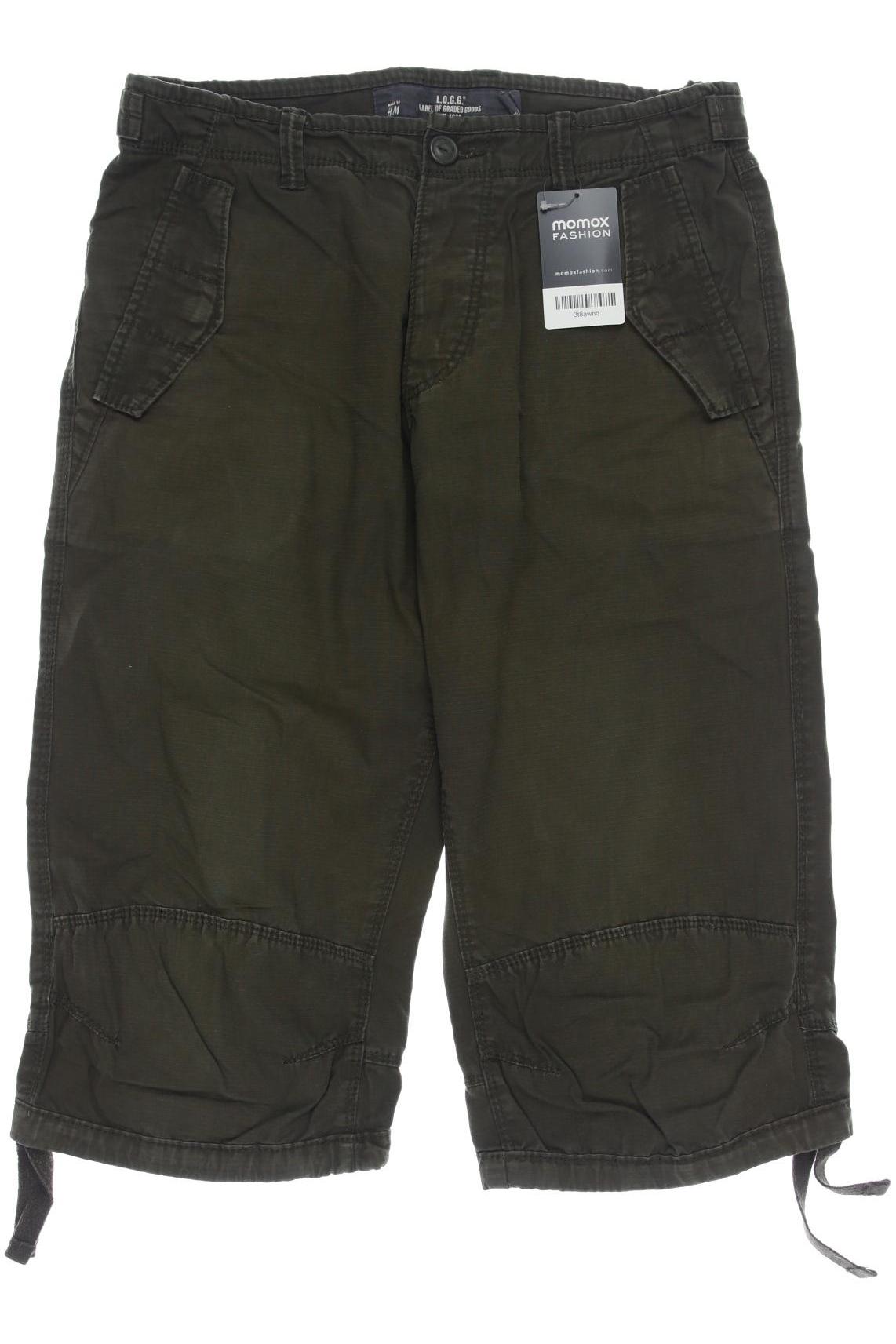 

H&M Herren Shorts, grün, Gr. 29