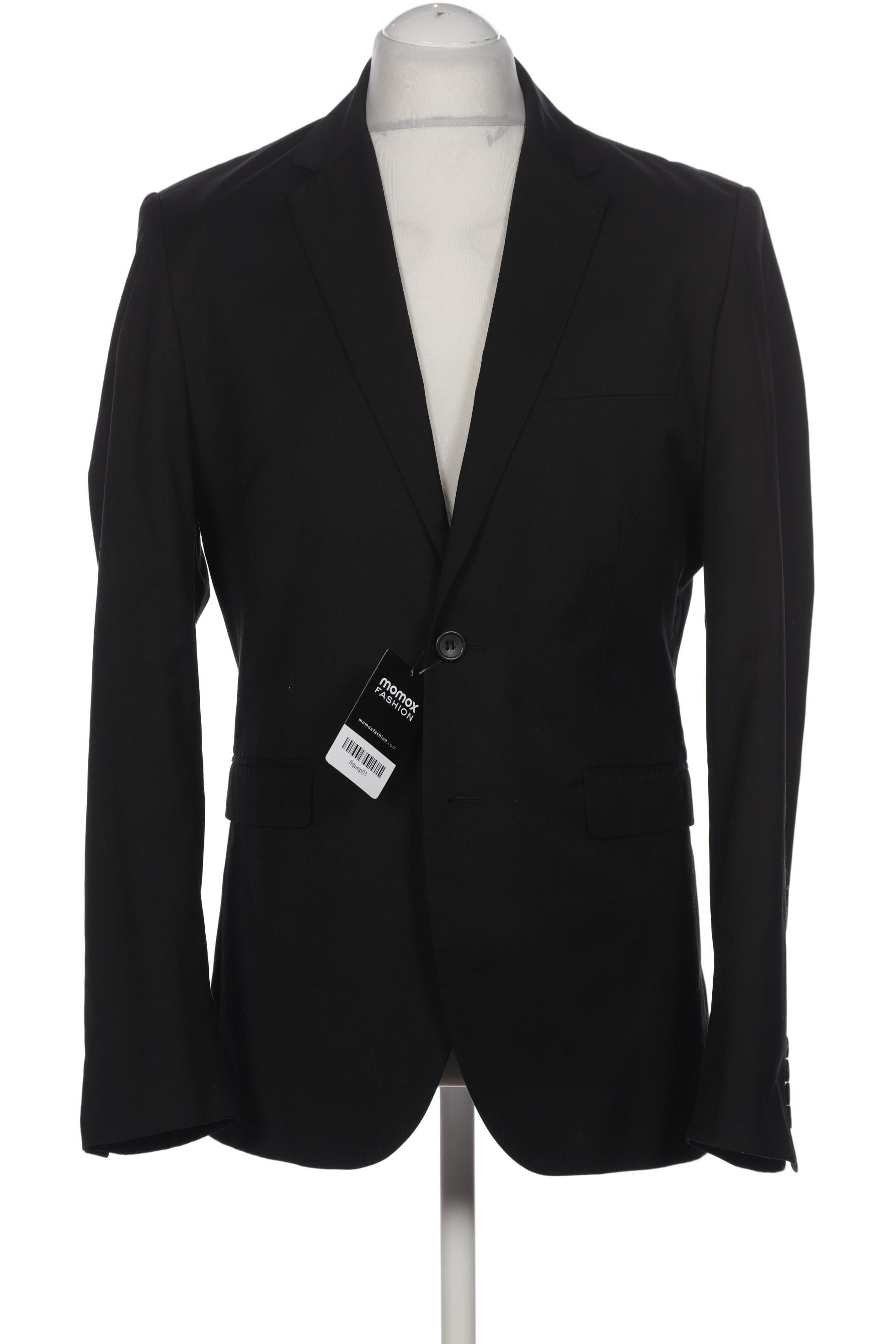 

H&M Herren Sakko, schwarz, Gr. 50