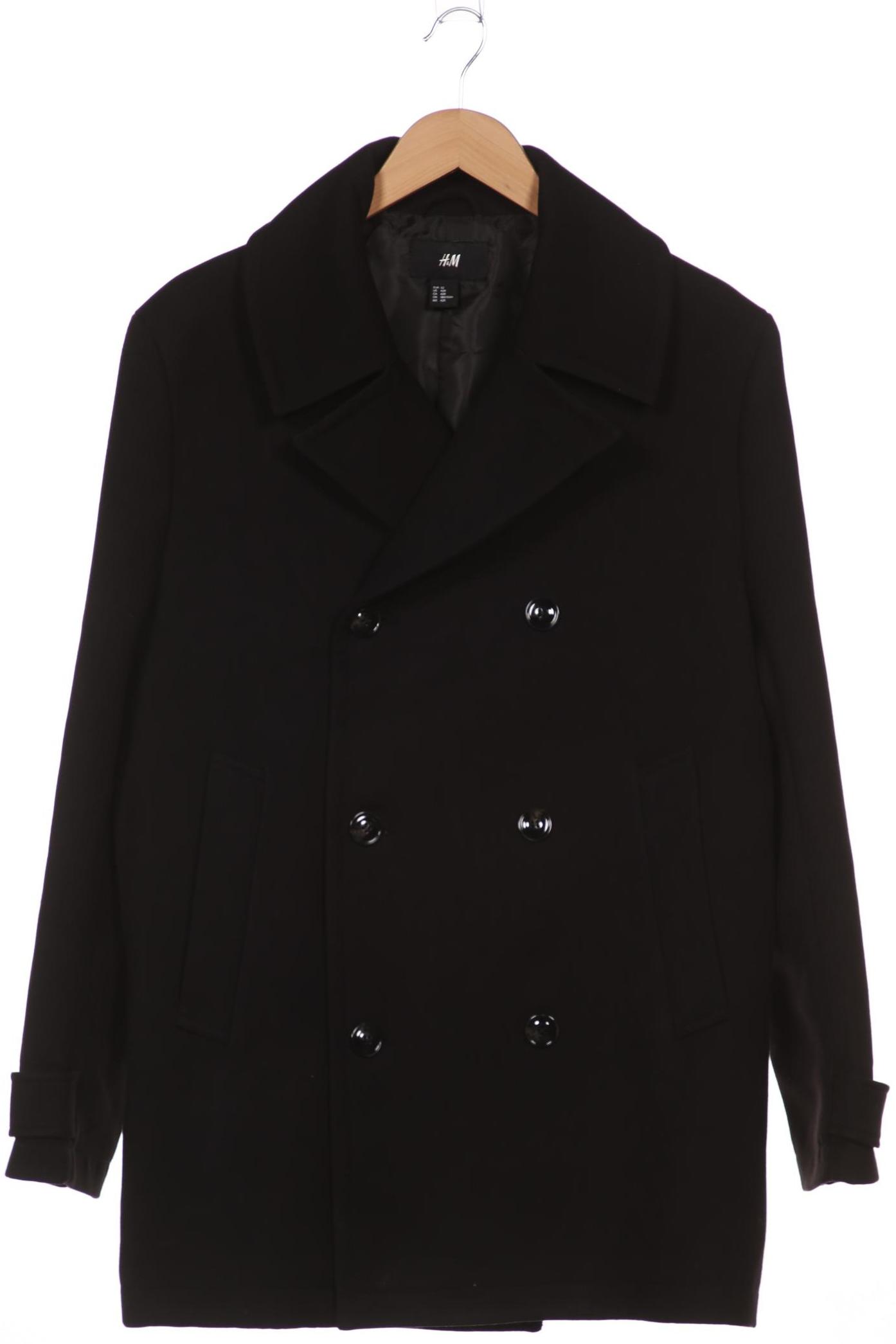 

H&M Herren Mantel, schwarz, Gr. 52