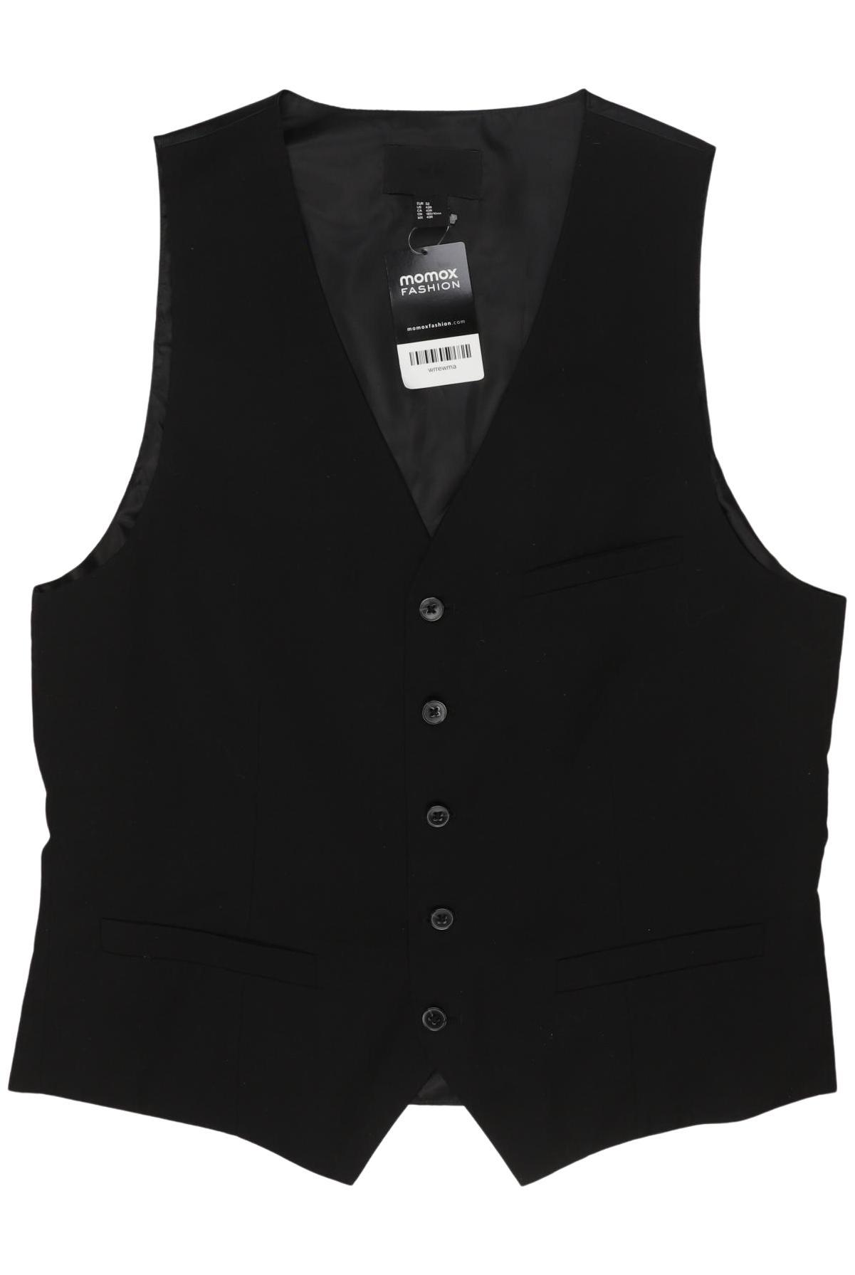 

H&M Herren Weste, schwarz, Gr. 52
