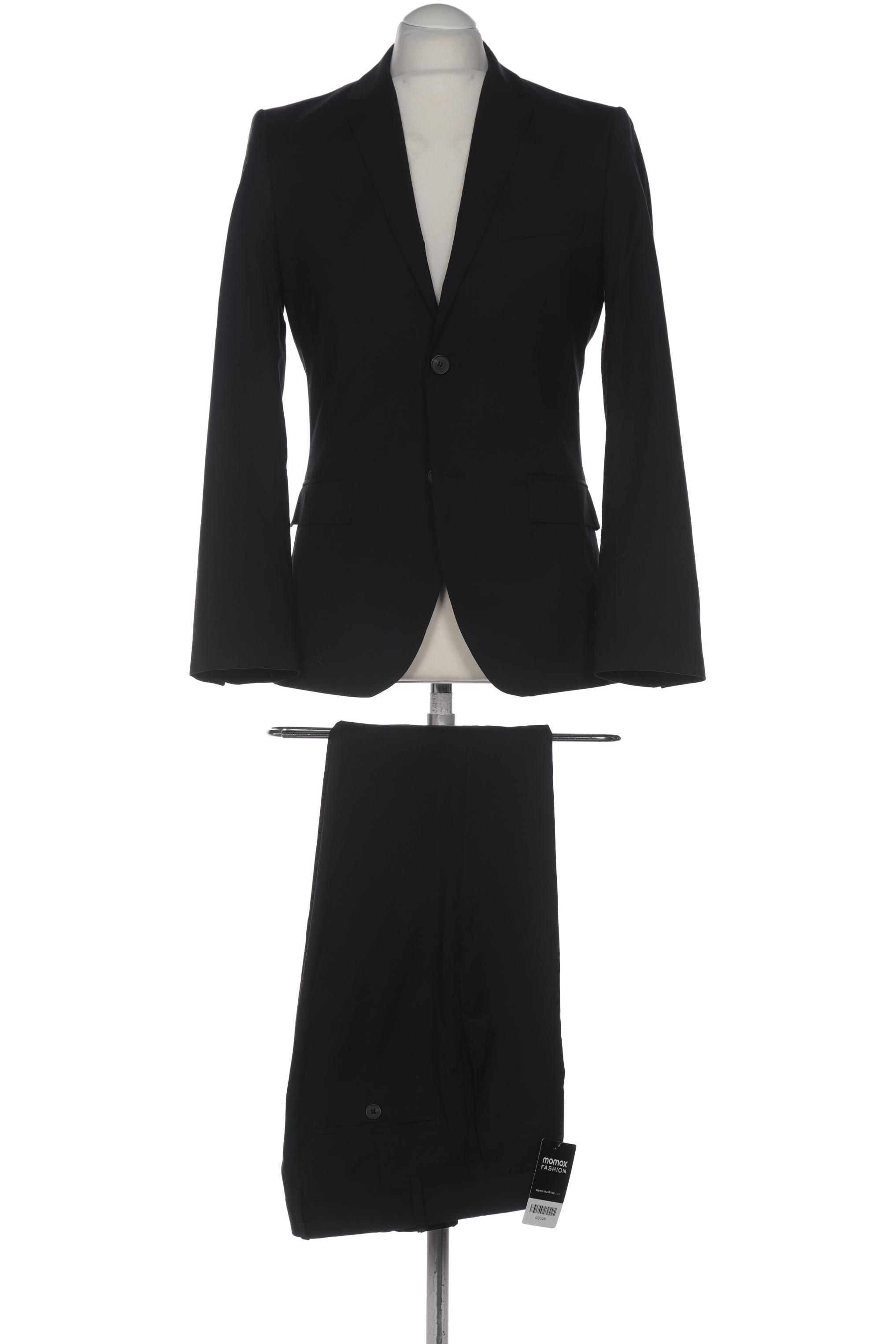 

H&M Herren Anzug, schwarz, Gr. 46
