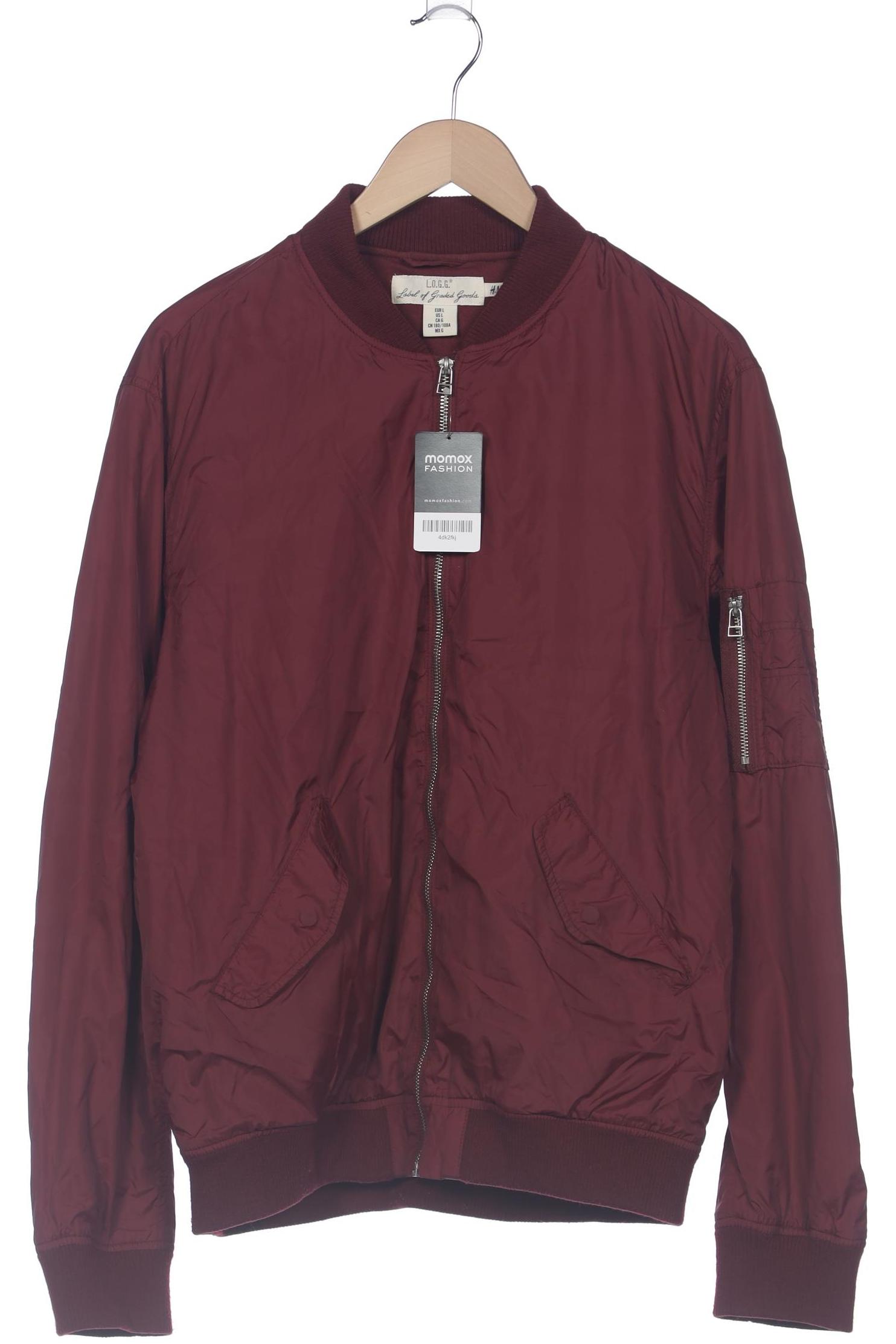

H&M Herren Jacke, bordeaux, Gr. 52