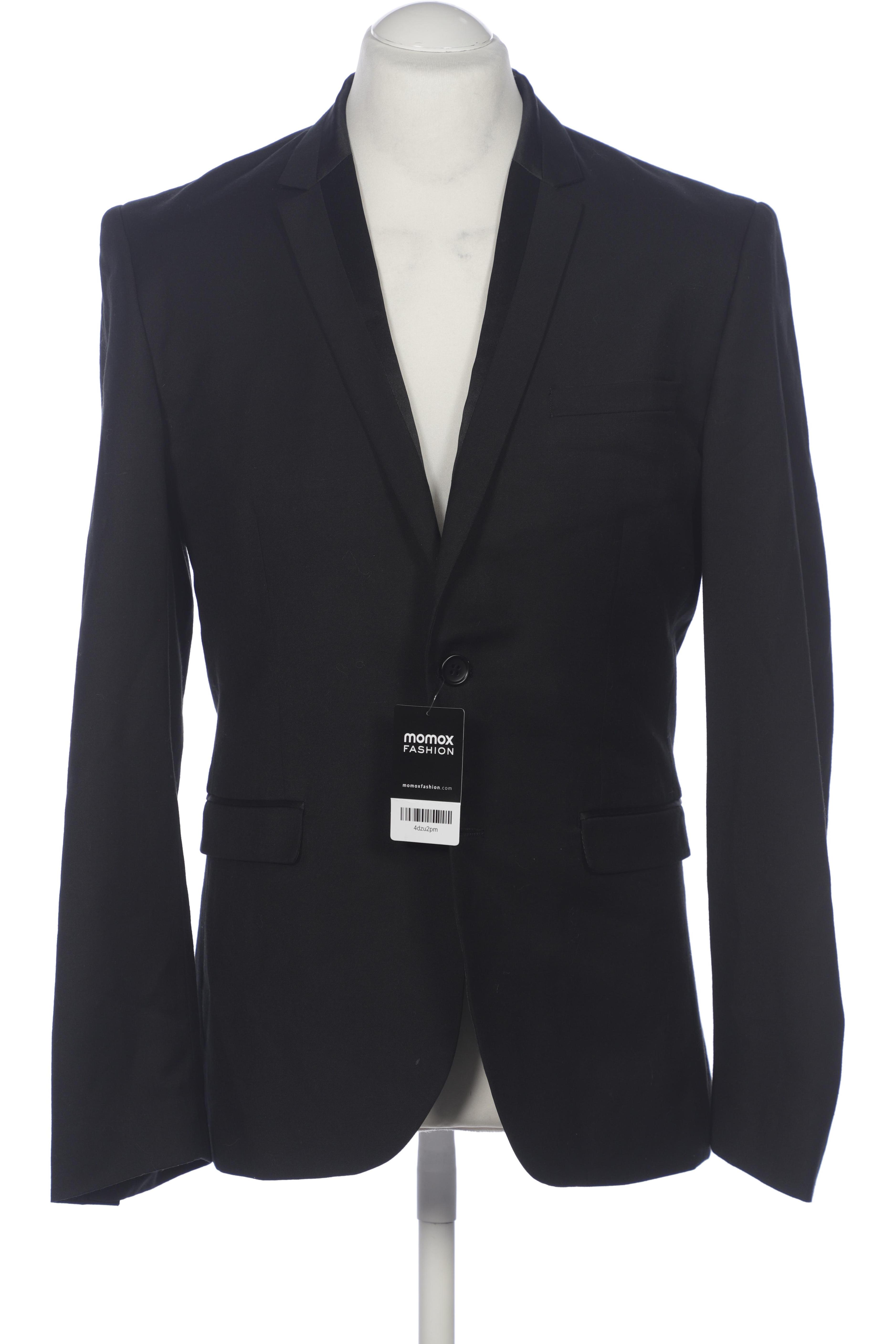 

H&M Herren Sakko, schwarz, Gr. 50