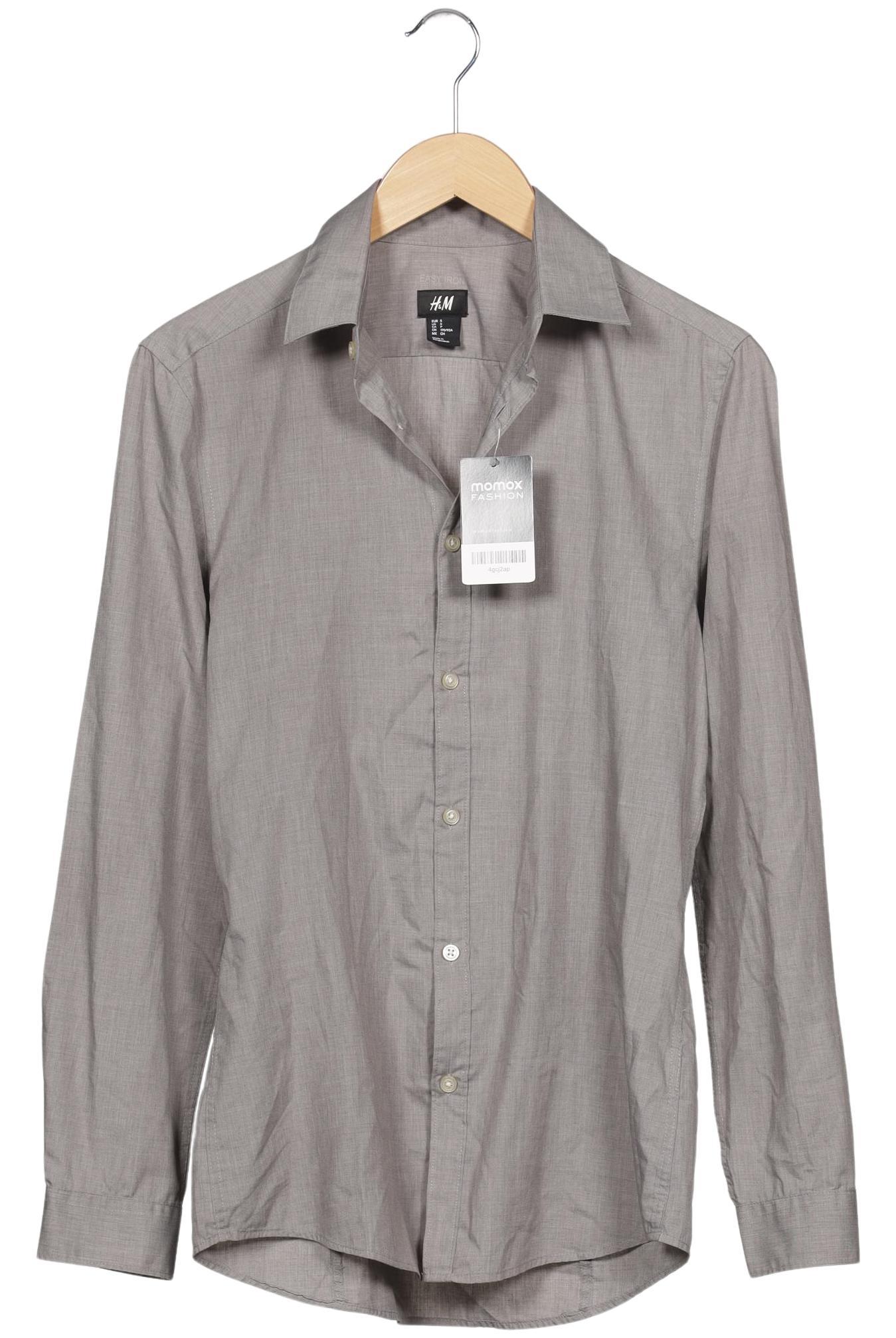 

H&M Herren Hemd, grau, Gr. 46