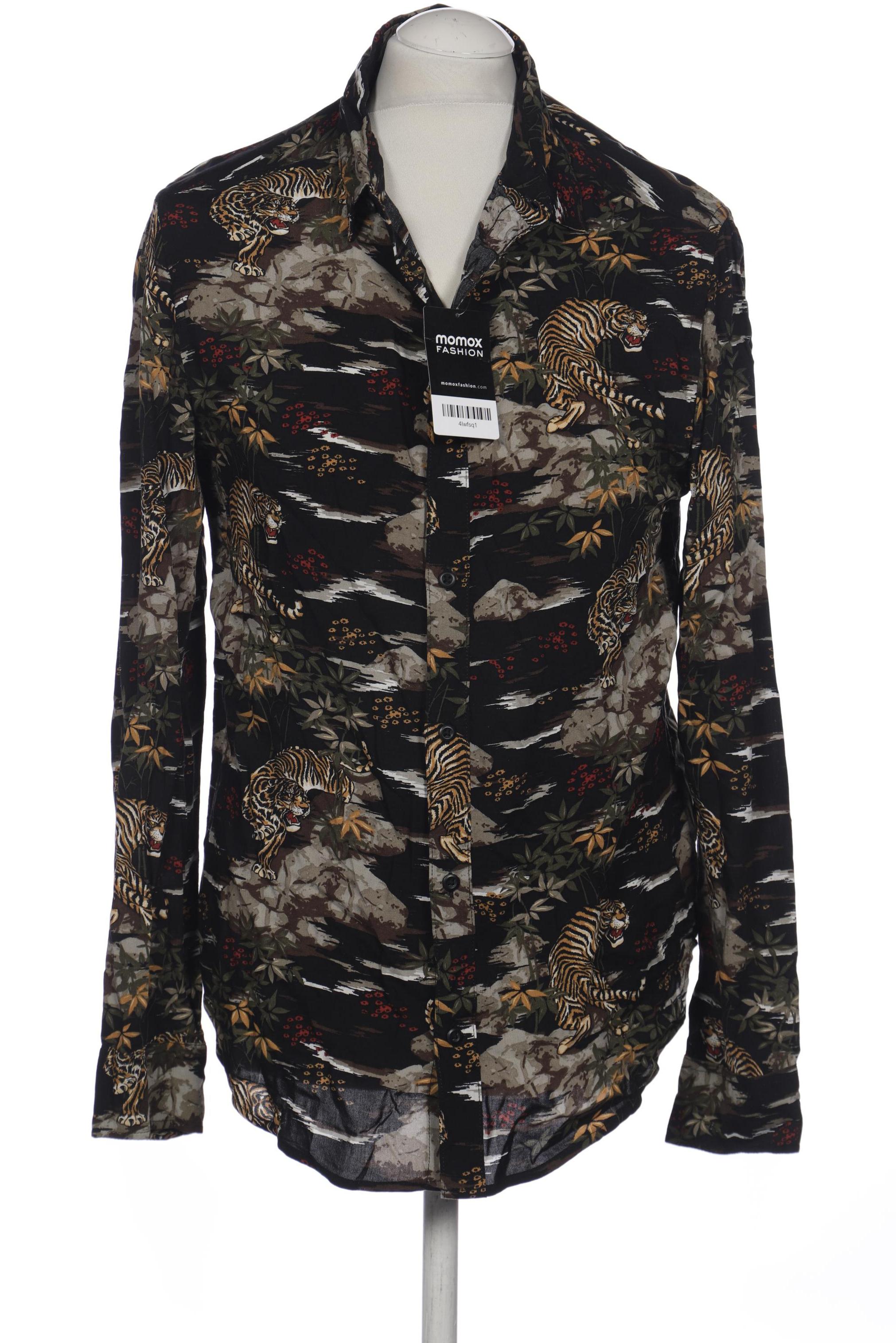 

H&M Herren Hemd, schwarz