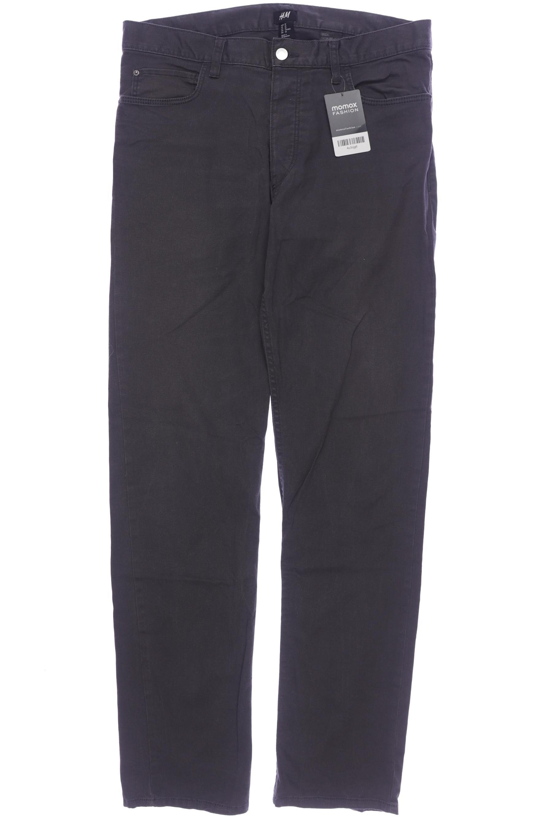 

H&M Herren Stoffhose, grau, Gr. 32