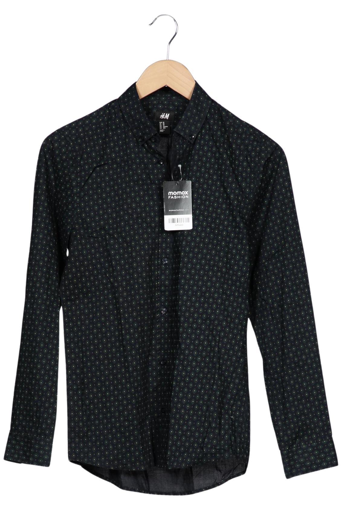 

H&M Herren Hemd, marineblau, Gr. 44