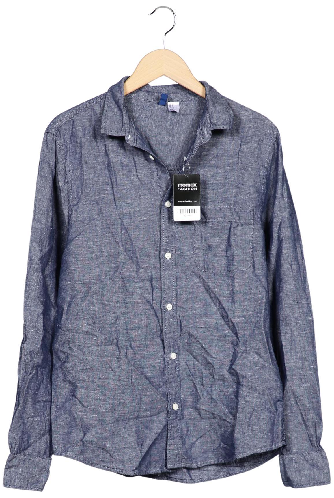 

H&M Herren Hemd, blau, Gr. 46