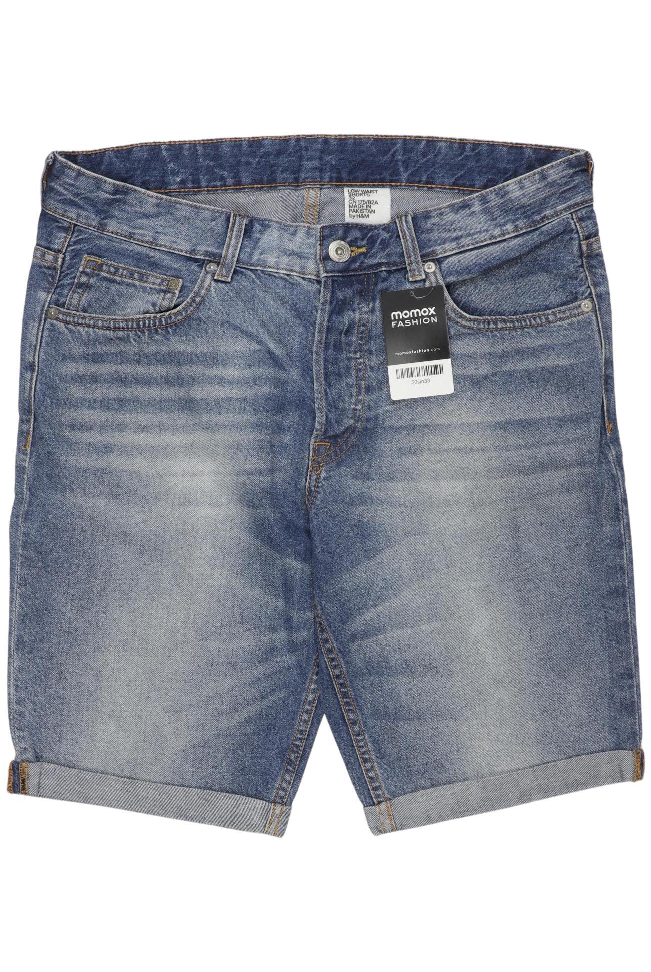 

H&M Herren Shorts, blau, Gr. 32