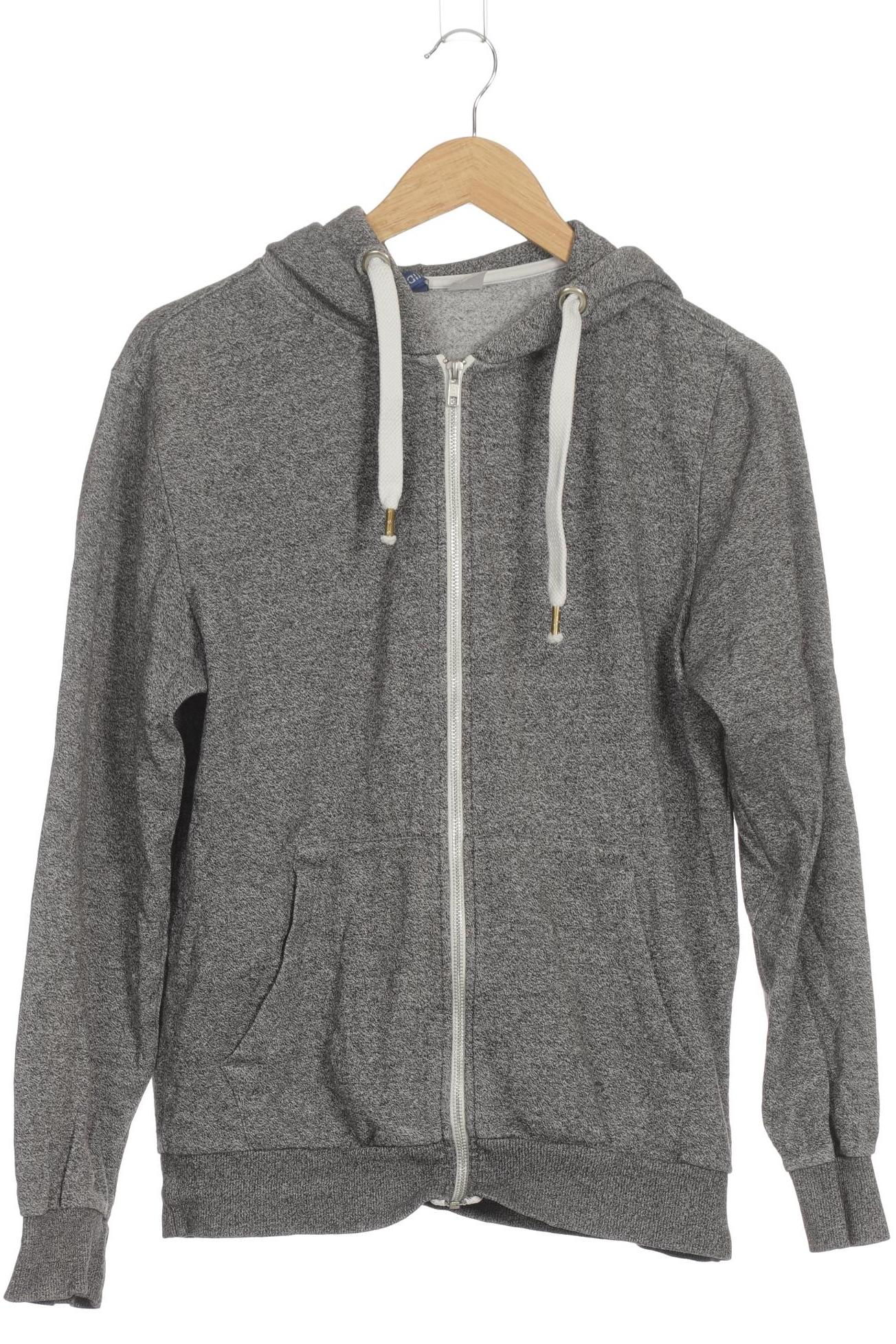 

H&M Herren Kapuzenpullover, grau, Gr.