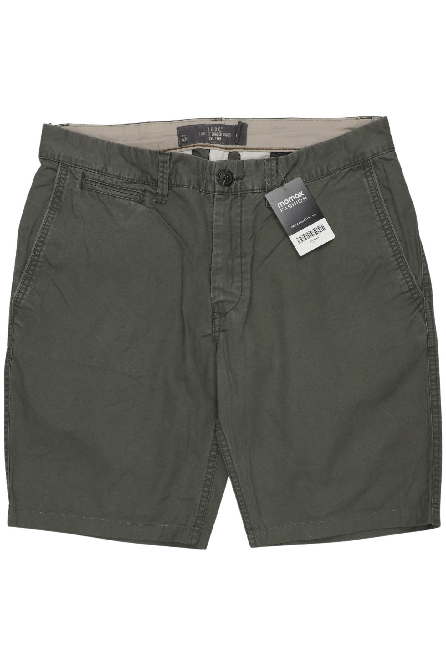 

H&M Herren Shorts, grün, Gr. 33