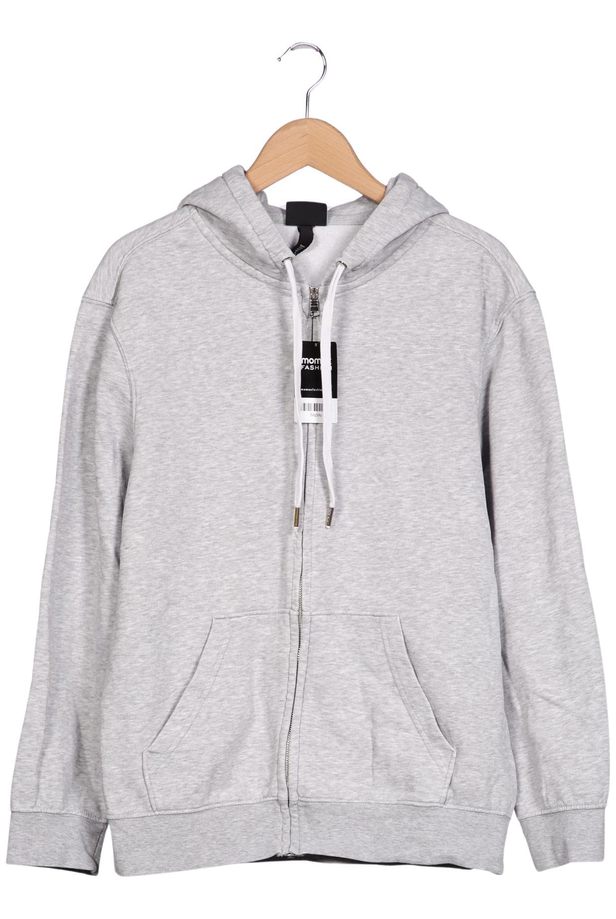 

H&M Herren Kapuzenpullover, grau, Gr. 48