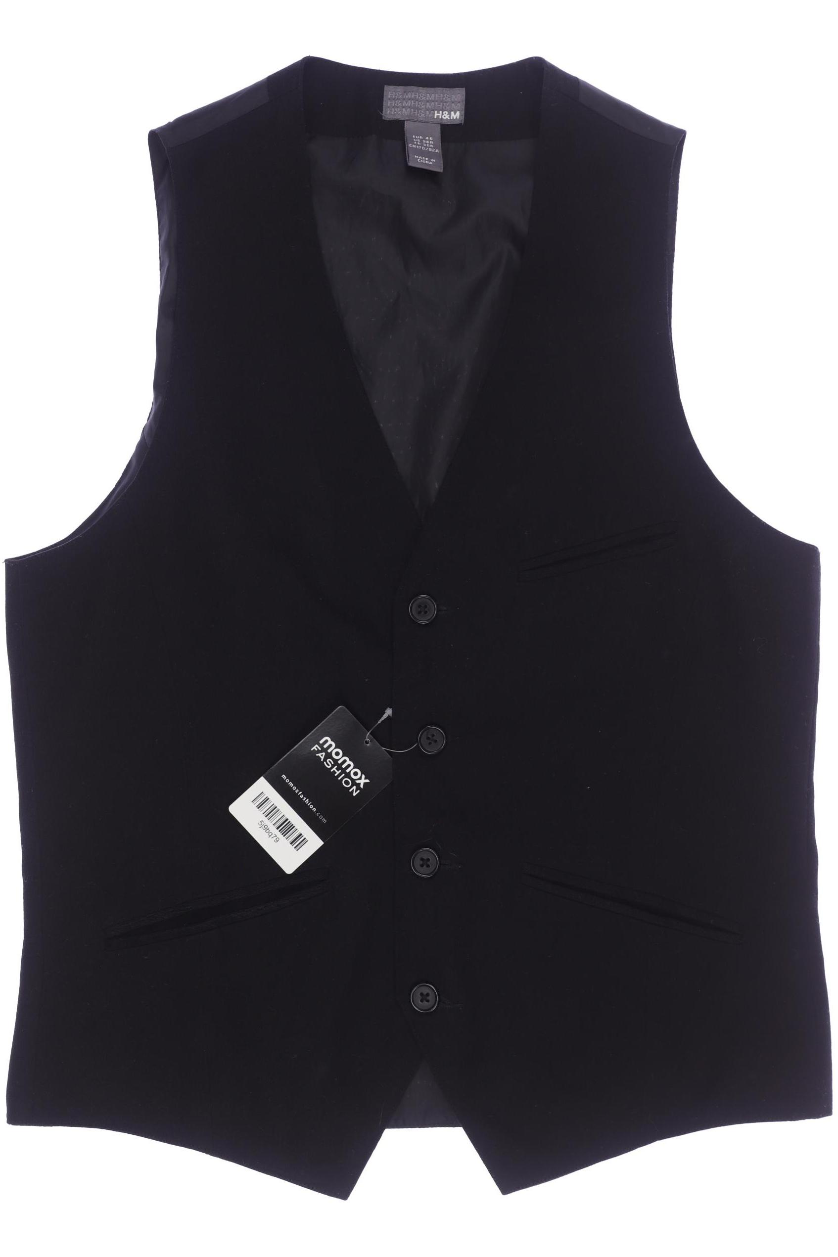 

H&M Herren Weste, schwarz, Gr. 46