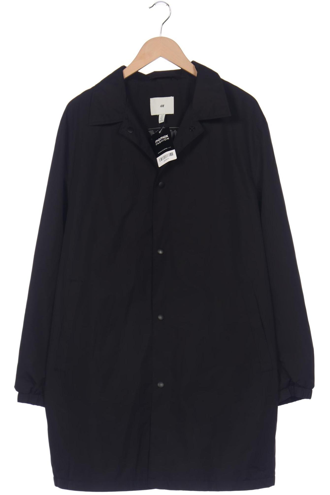 

H&M Herren Mantel, schwarz, Gr. 52