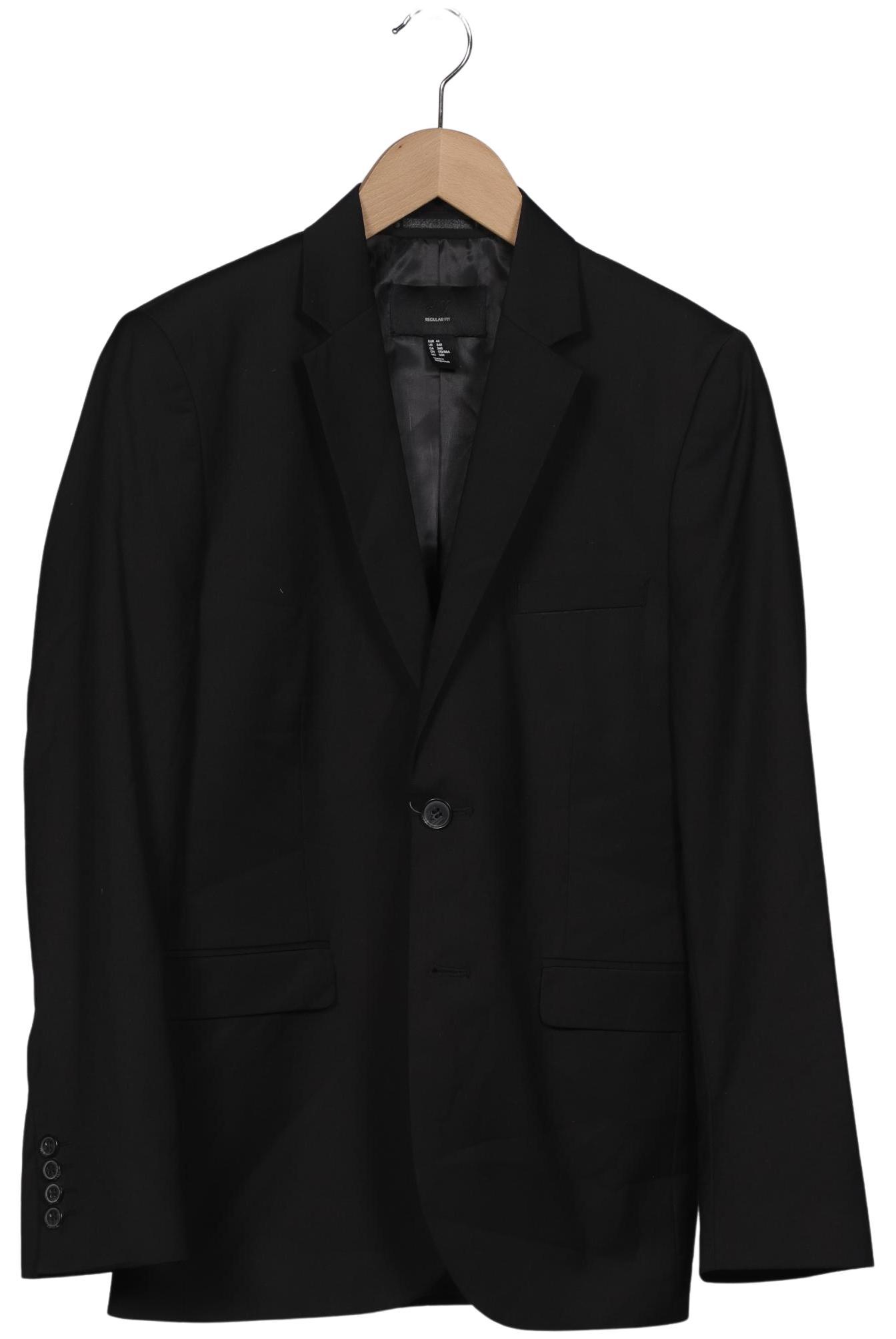 

H&M Herren Sakko, schwarz, Gr. 44
