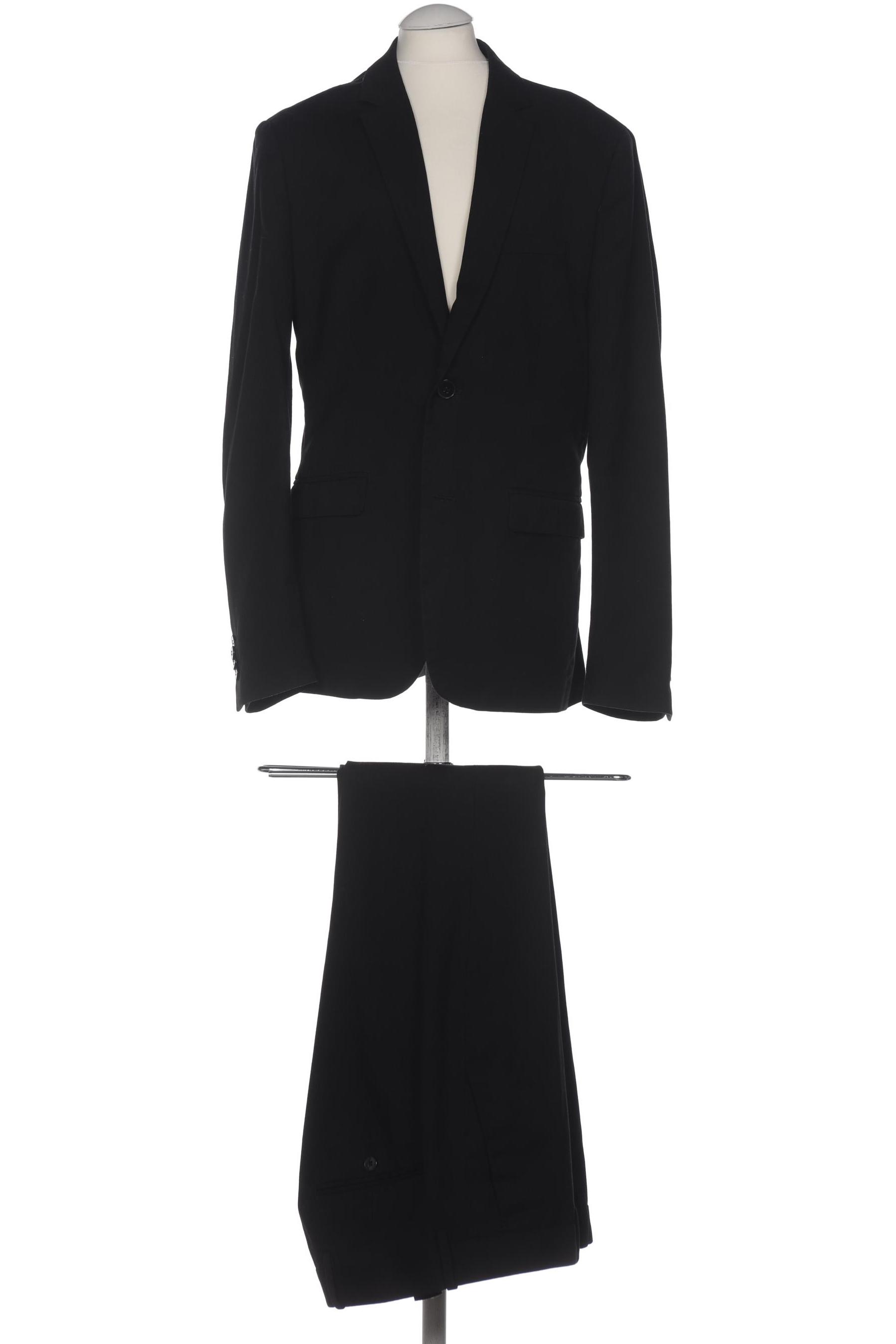 

H&M Herren Anzug, schwarz, Gr. 44
