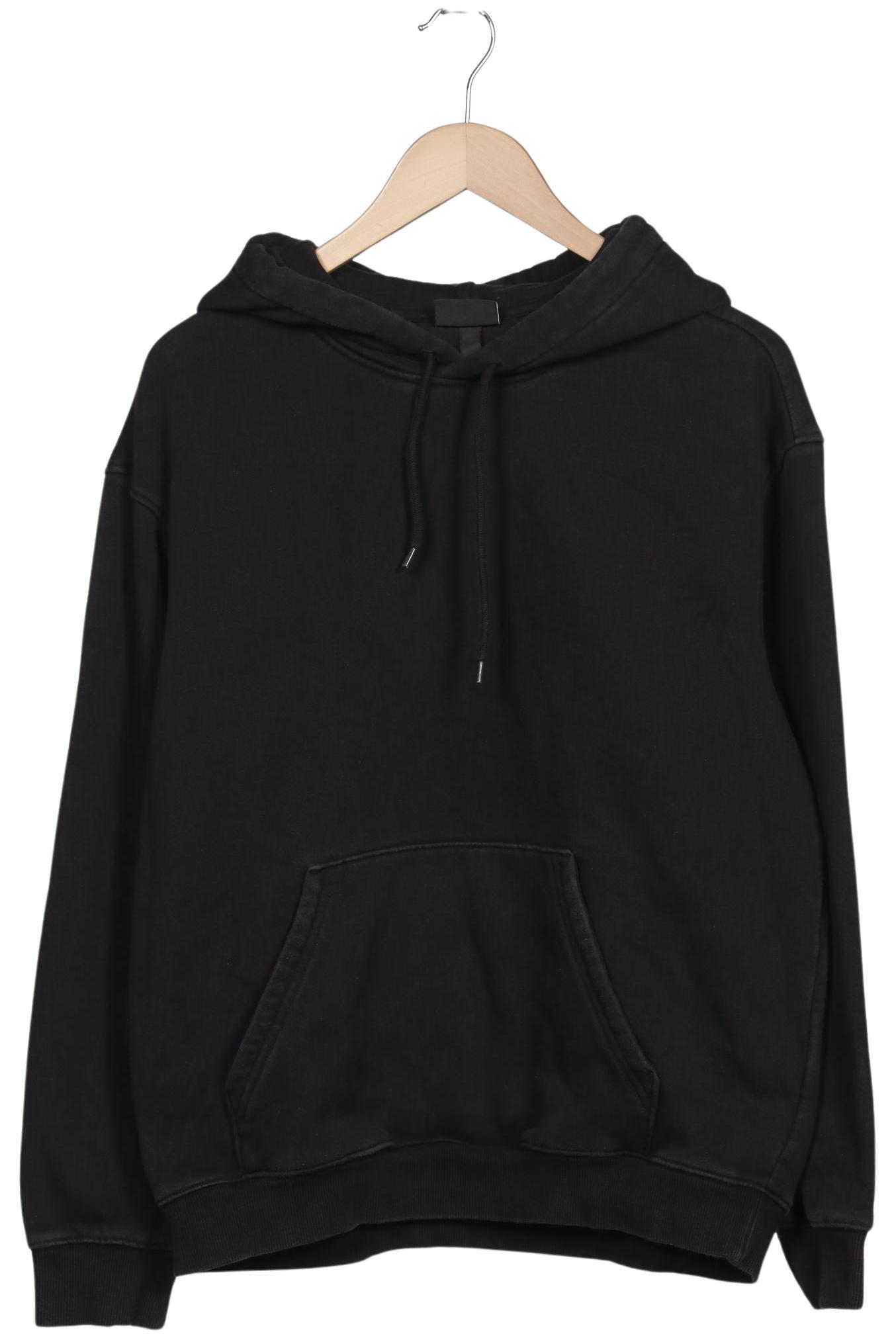 

H&M Herren Kapuzenpullover, schwarz, Gr. 48