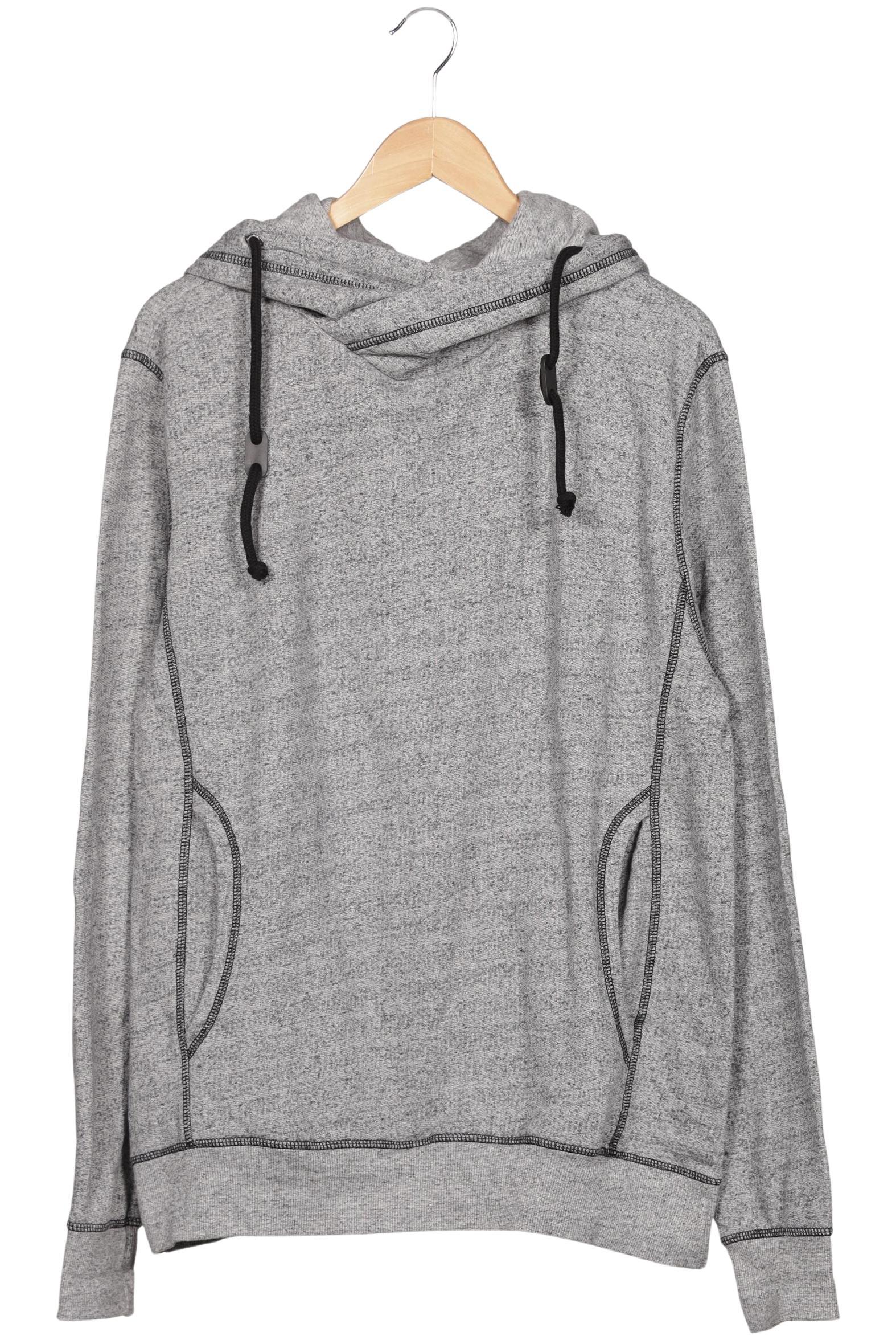 

H&M Herren Kapuzenpullover, grau, Gr. 52