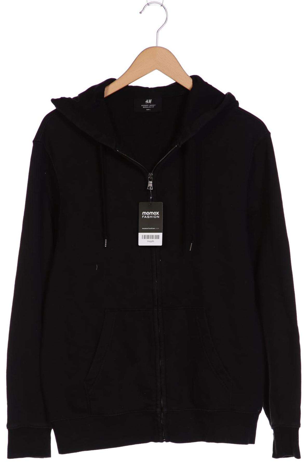 

H&M Herren Kapuzenpullover, schwarz, Gr. 52