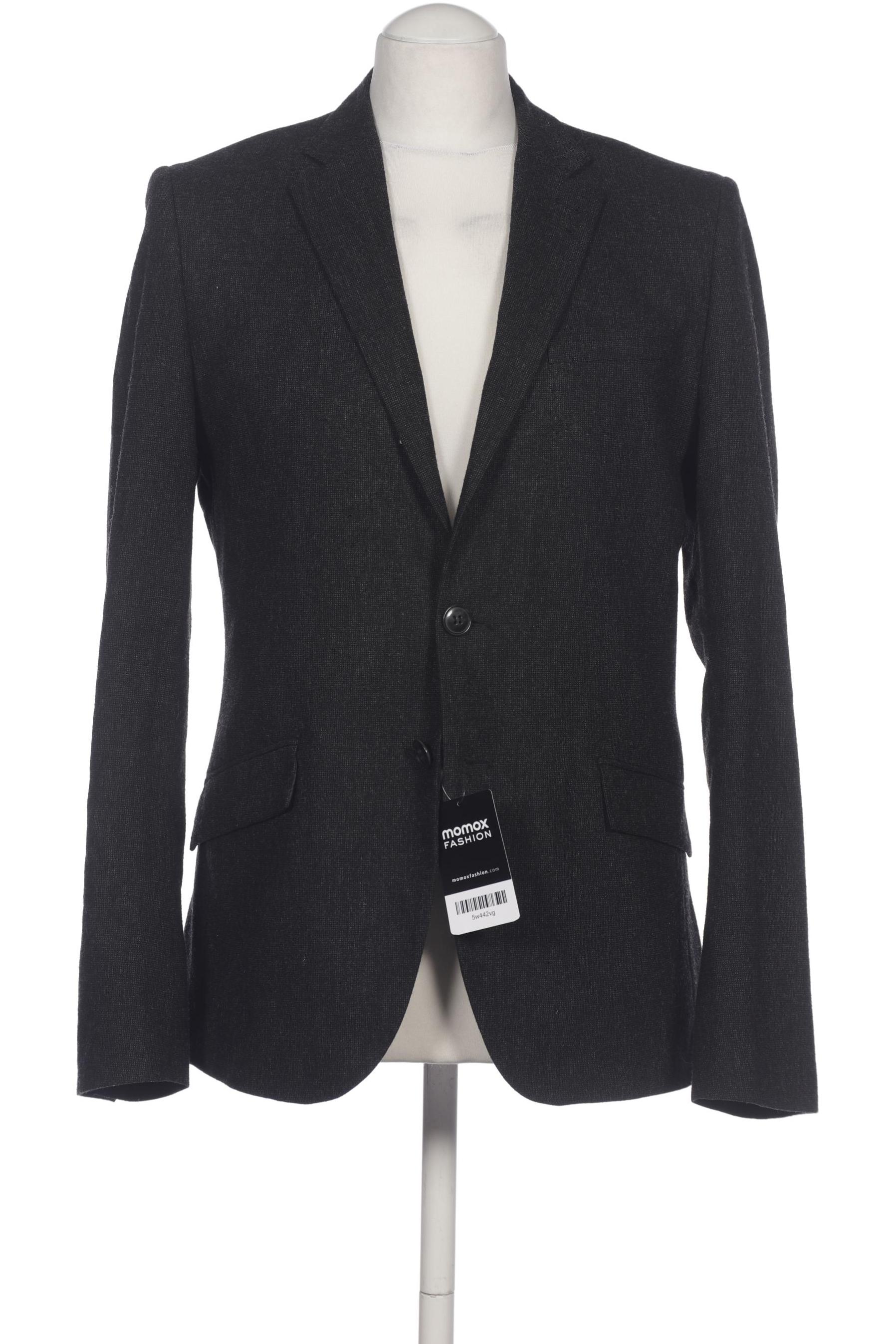 

H&M Herren Sakko, schwarz, Gr. 48