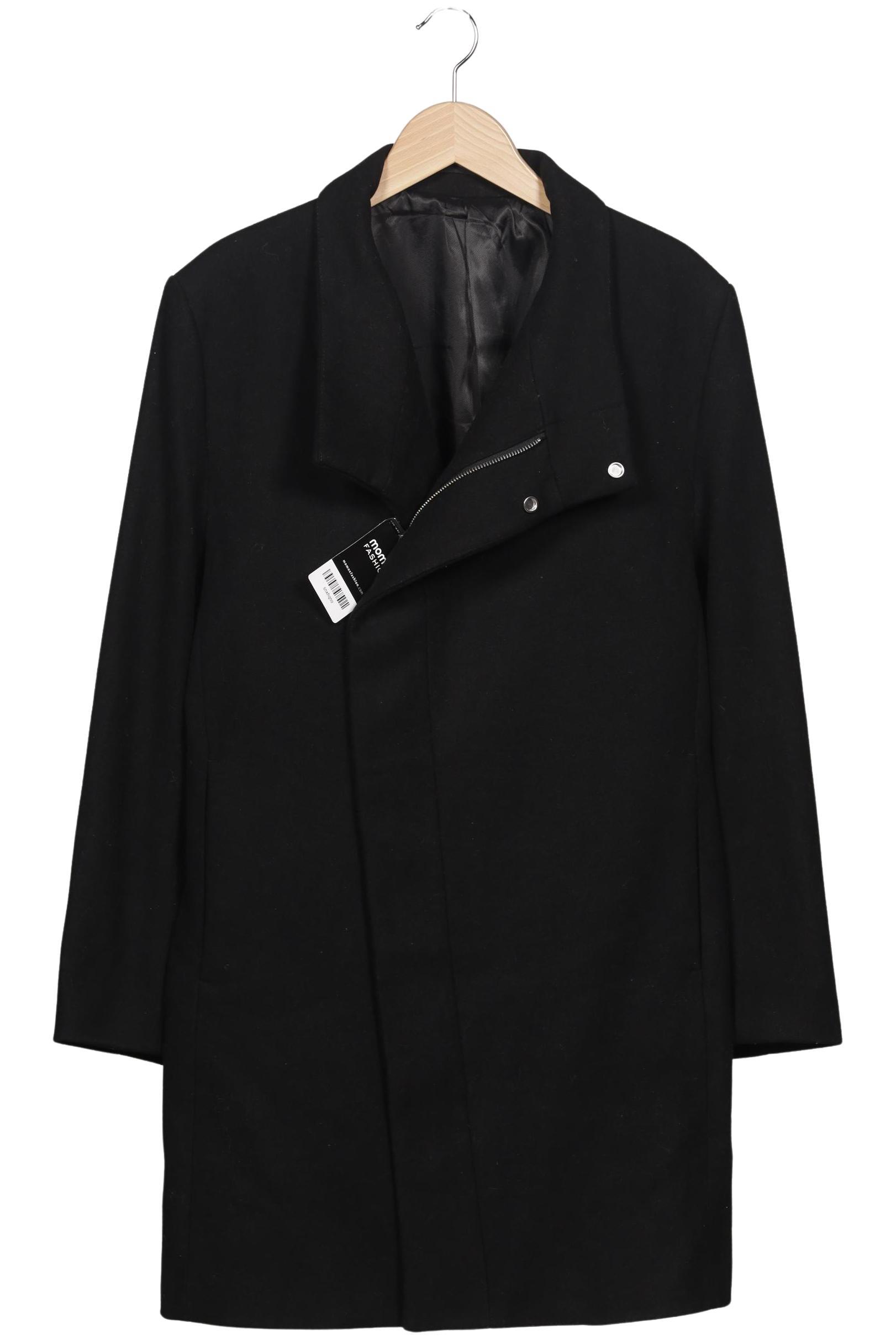 

H&M Herren Mantel, schwarz, Gr. 50