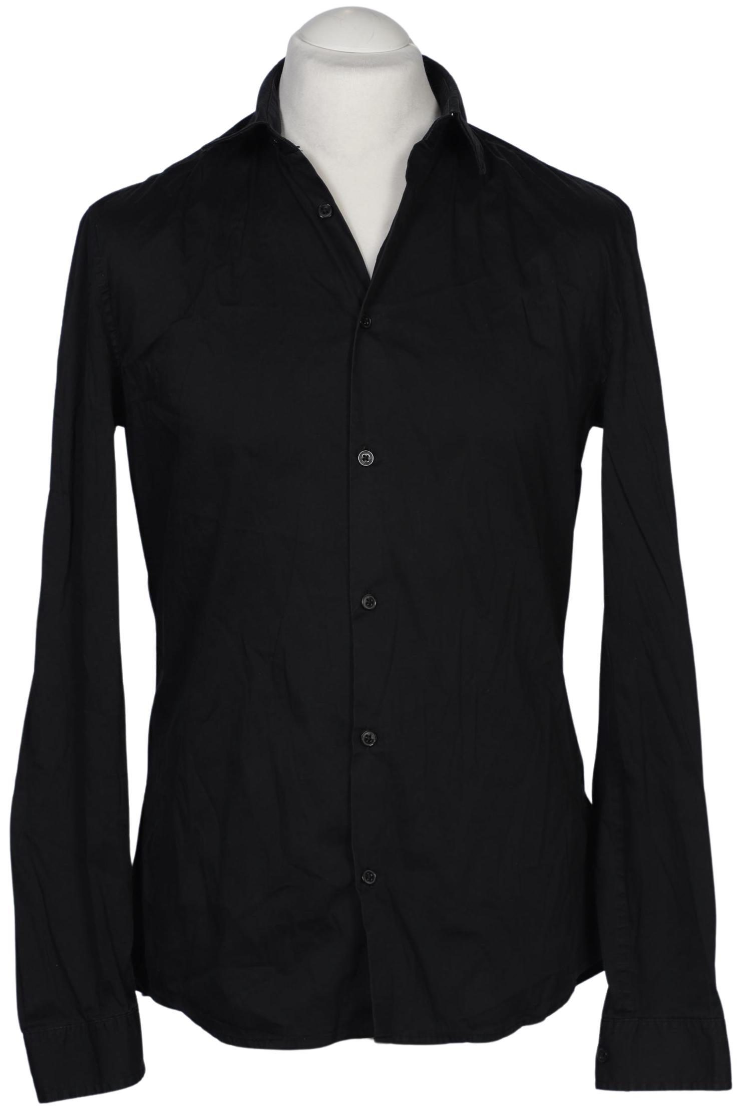 

H&M Herren Hemd, schwarz, Gr. 48