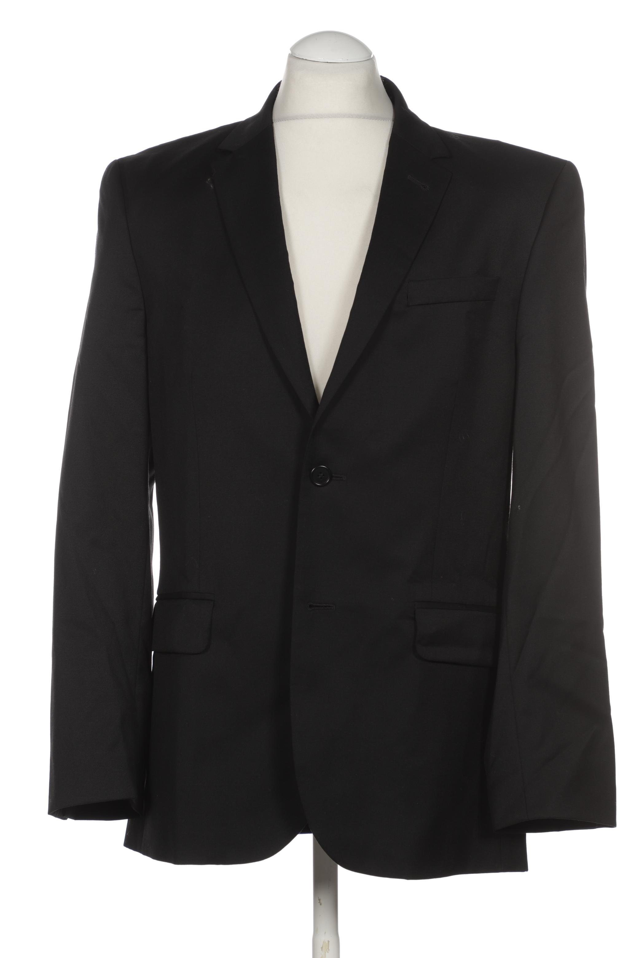 

H&M Herren Sakko, schwarz, Gr. 48