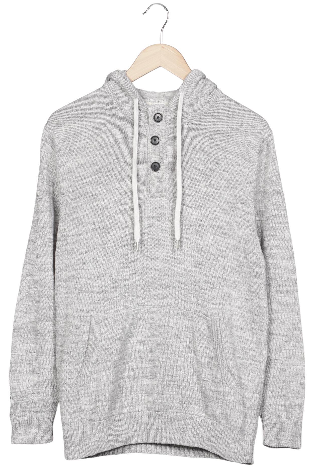 

H&M Herren Kapuzenpullover, grau, Gr. 48