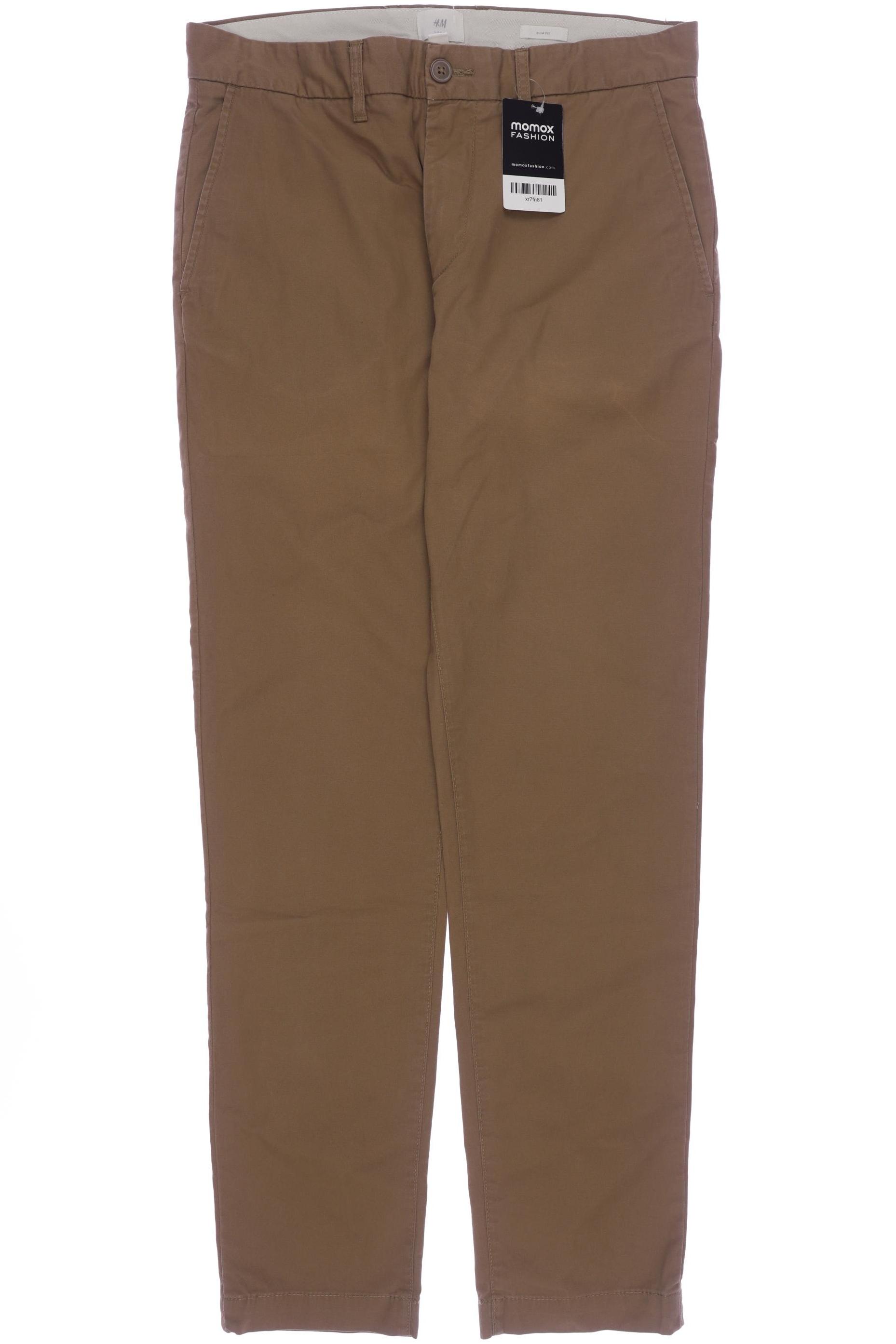 

H&M Herren Stoffhose, braun, Gr. 31