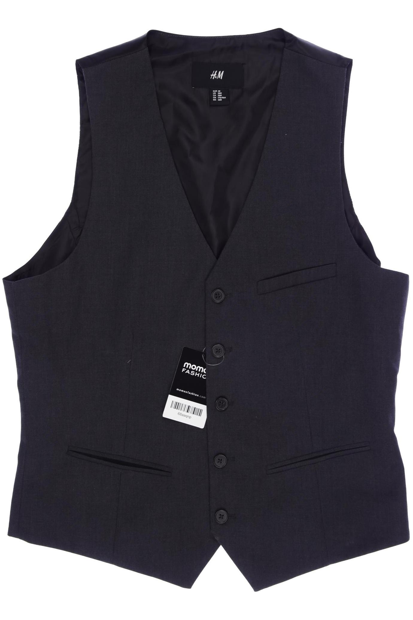 

H&M Herren Weste, grau, Gr. 48