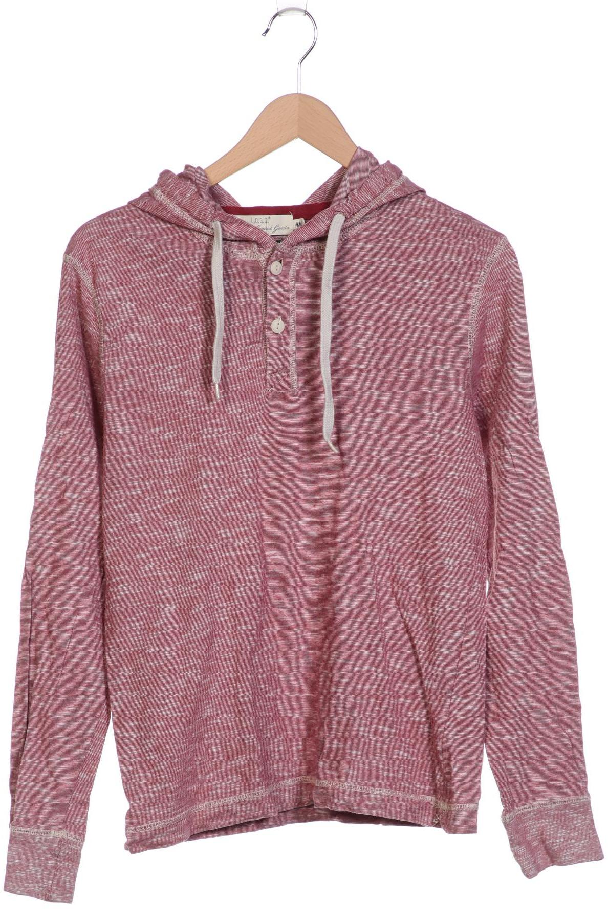 

H&M Herren Kapuzenpullover, bordeaux, Gr. 48
