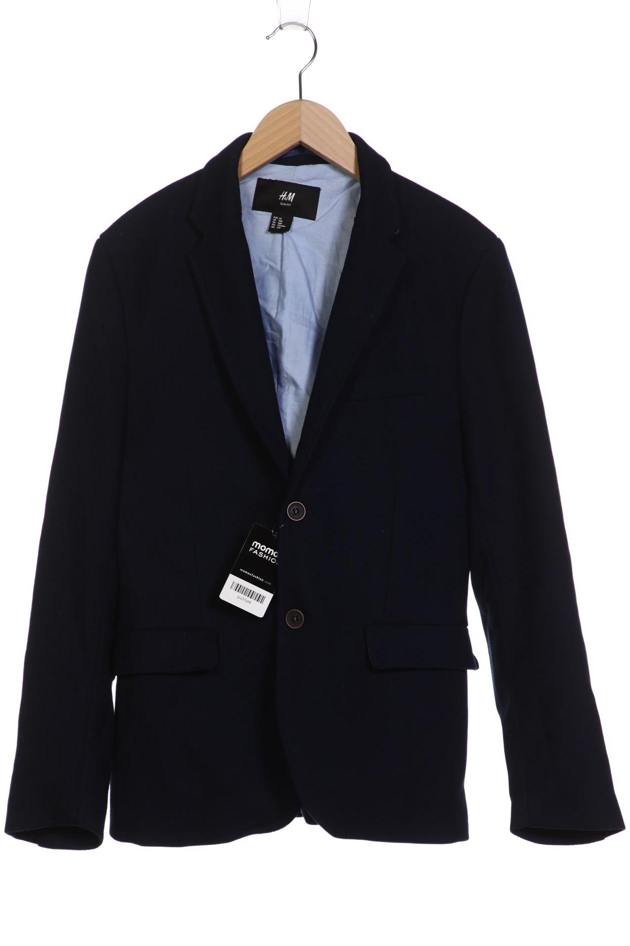 

H&M Herren Sakko, marineblau, Gr. 44