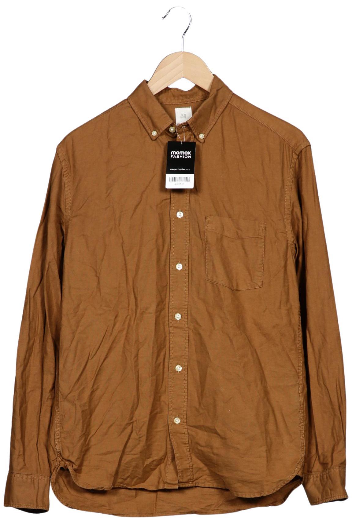 

H&M Herren Hemd, braun, Gr. 46