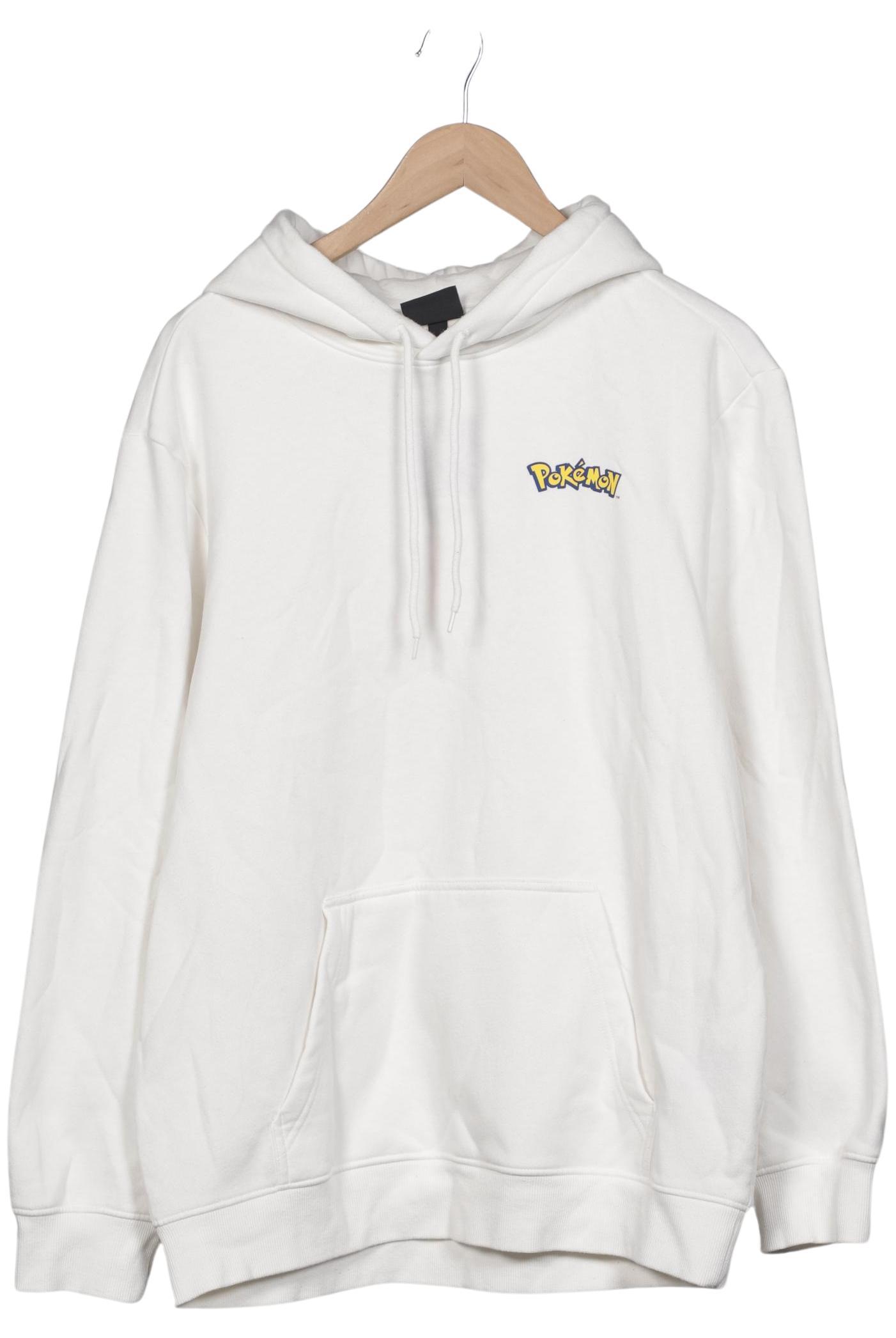 

H&M Herren Kapuzenpullover, weiß, Gr. 52