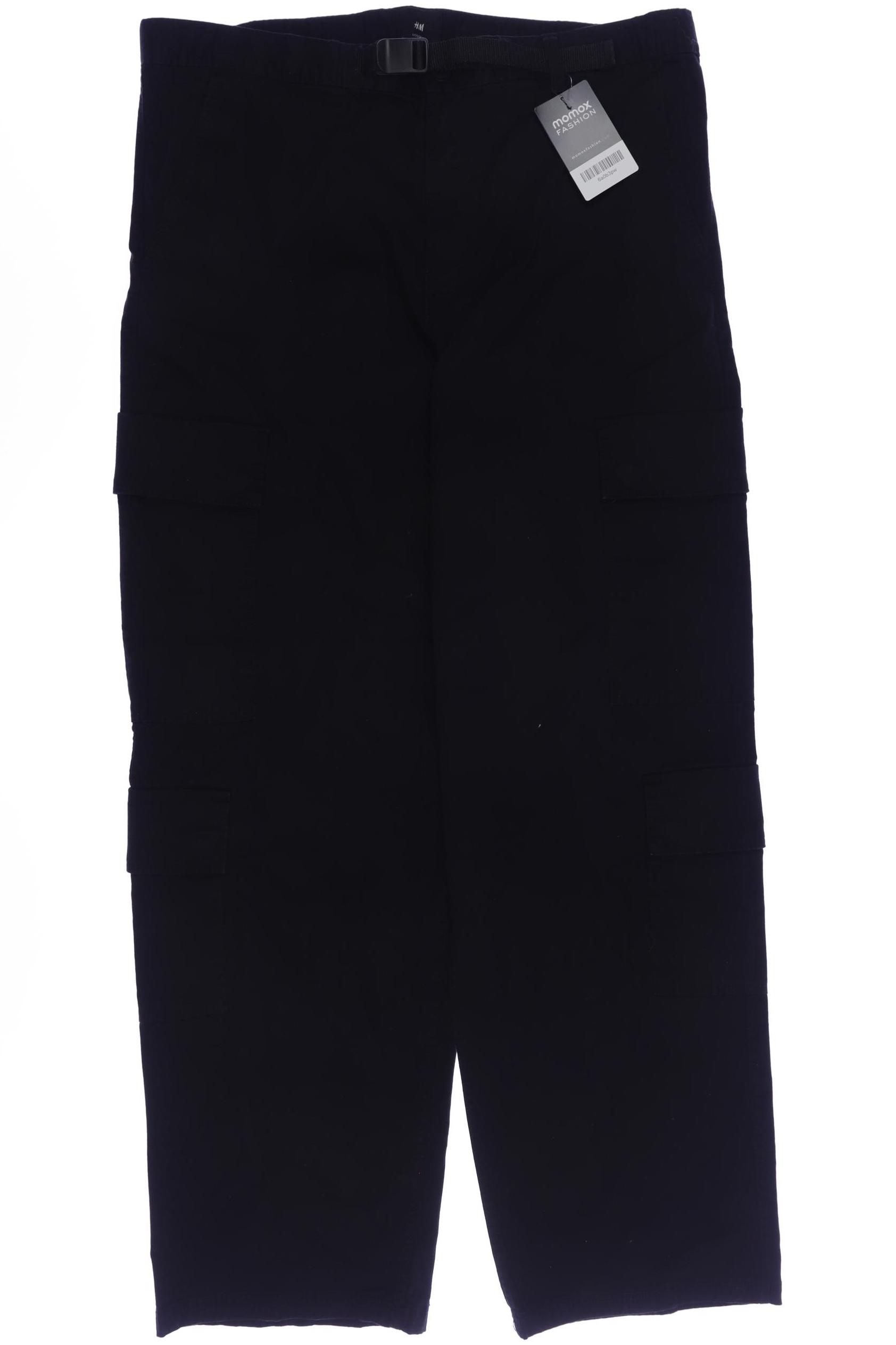 

H&M Herren Stoffhose, schwarz, Gr. 34