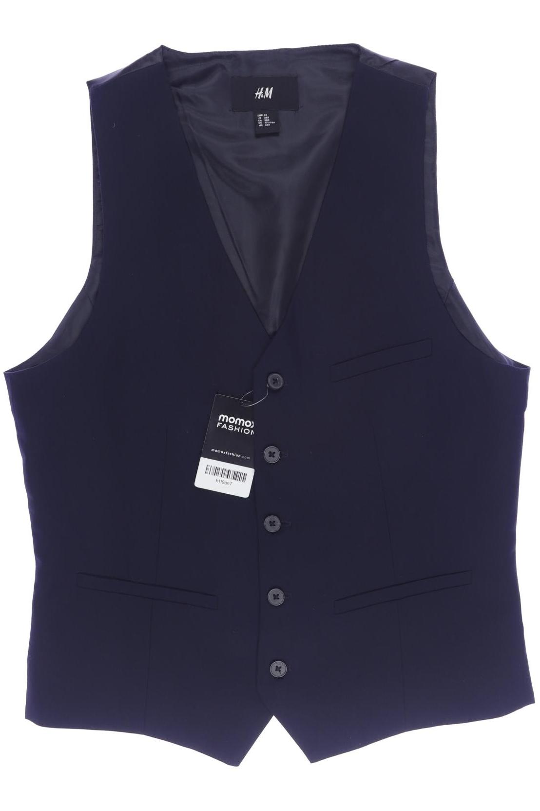 

H&M Herren Weste, marineblau, Gr. 48