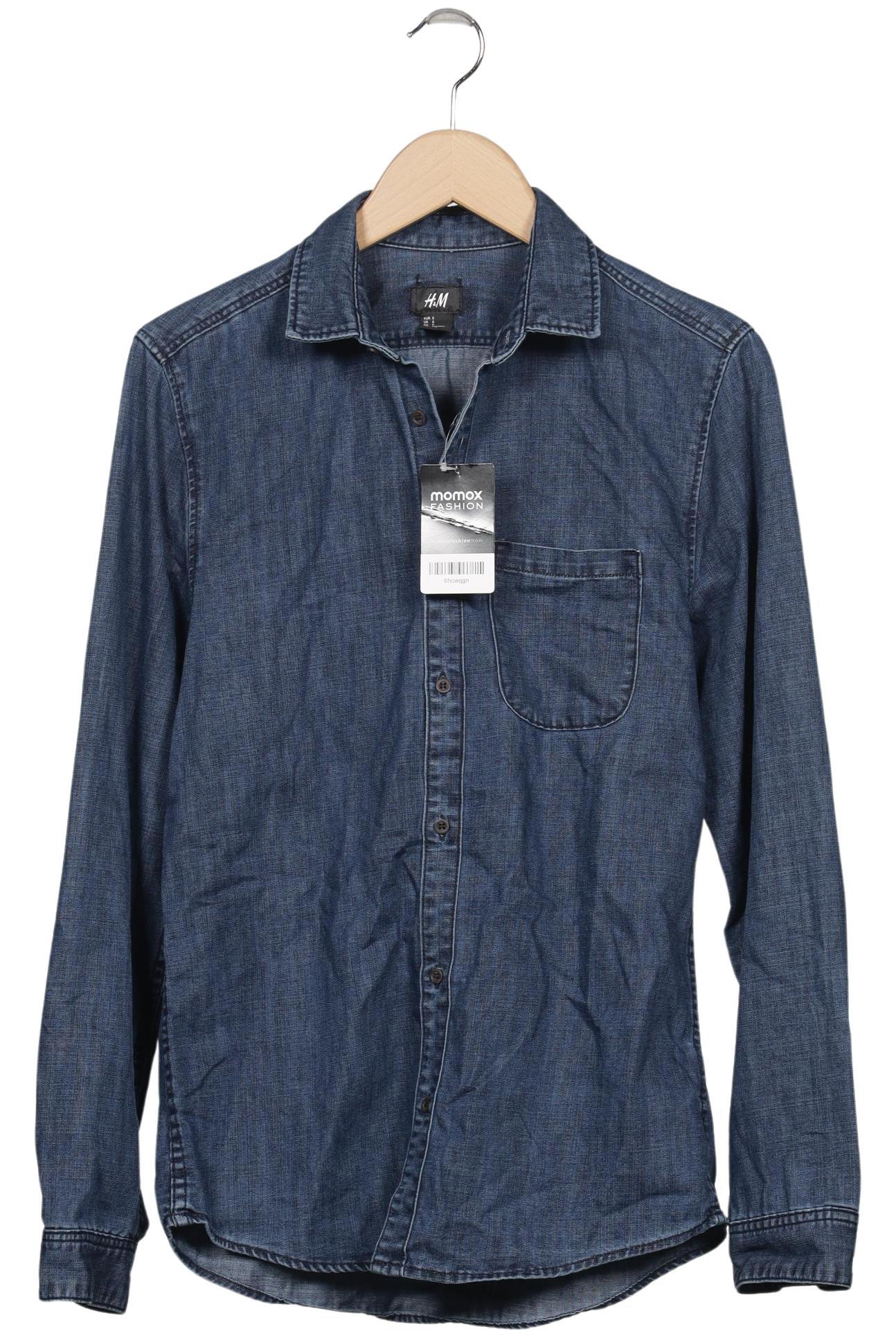 

H&M Herren Hemd, blau, Gr. 46