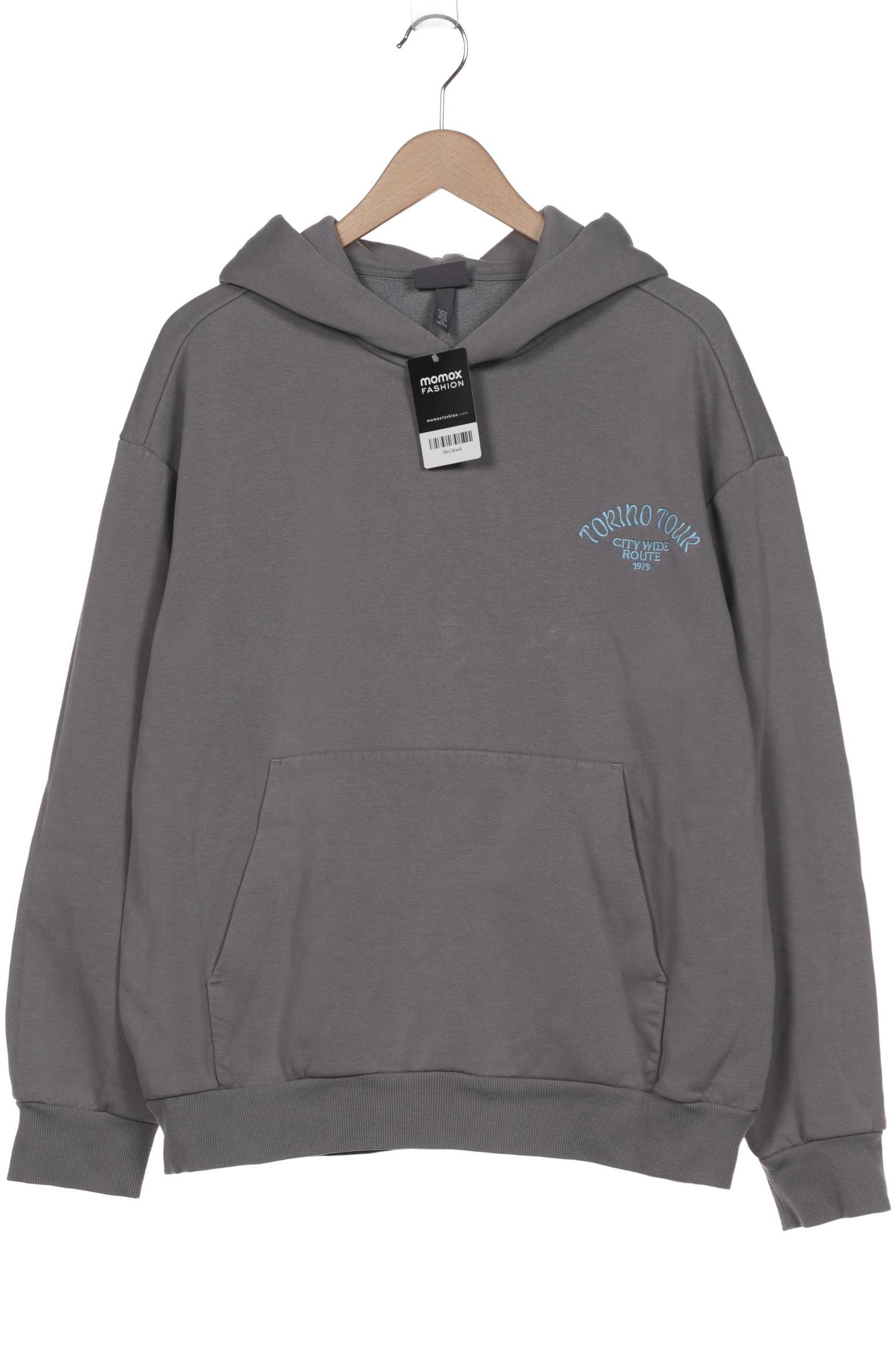 

H&M Herren Kapuzenpullover, grau, Gr. 54