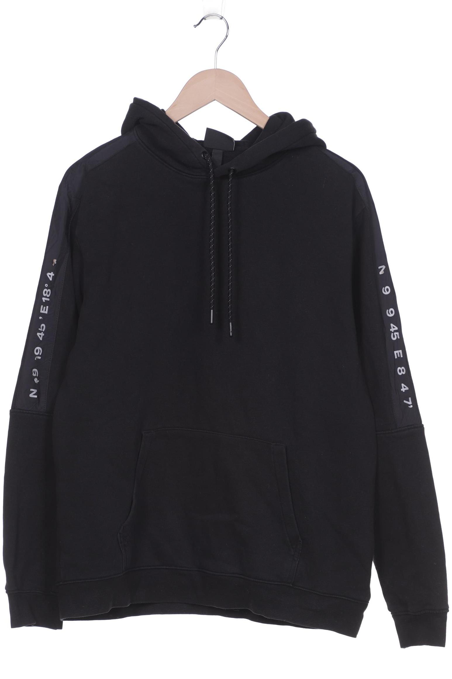 

H&M Herren Kapuzenpullover, schwarz