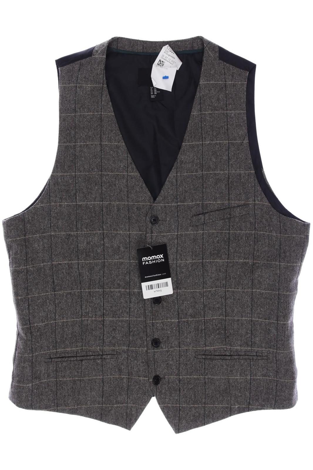 

H&M Herren Weste, grau, Gr. 52
