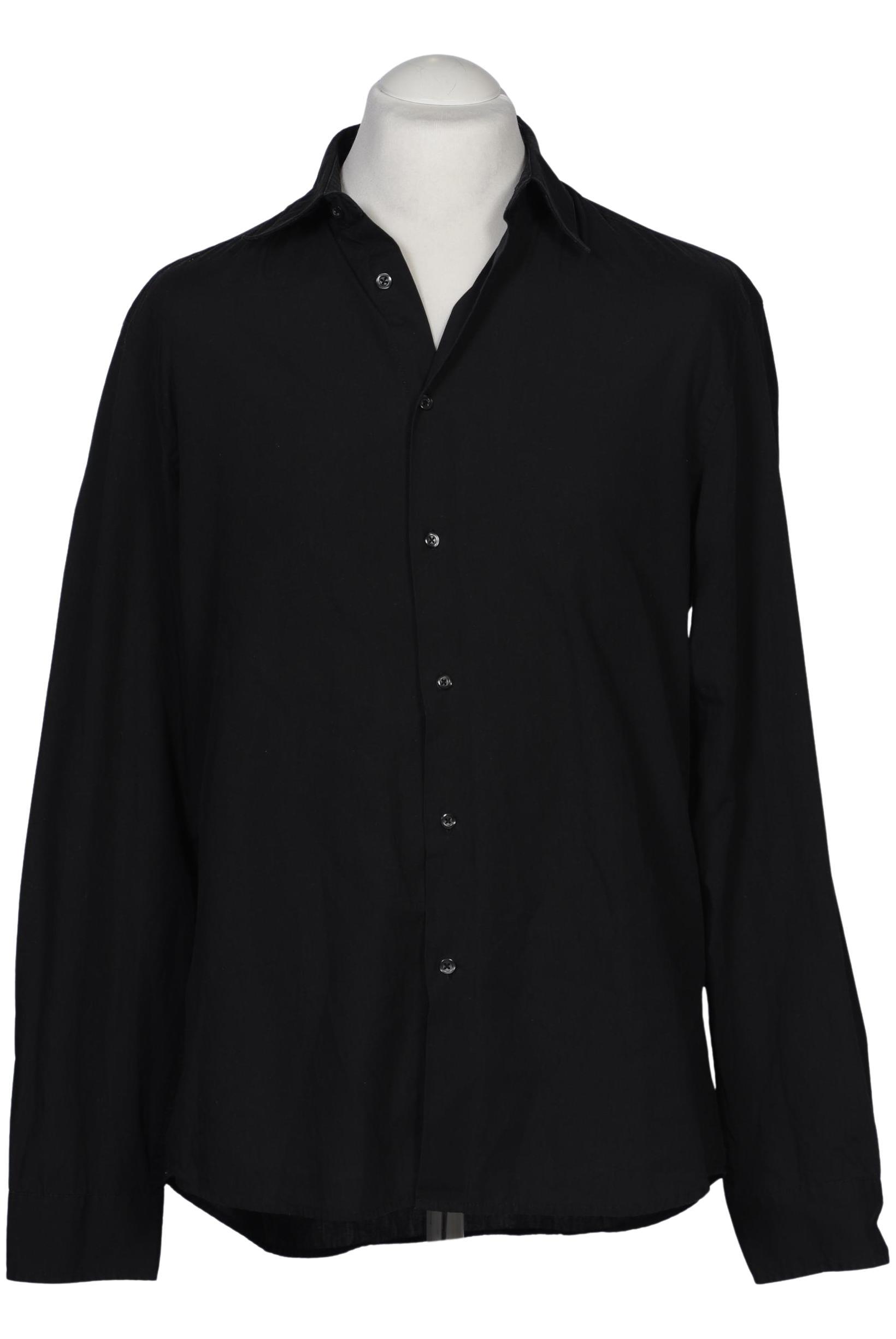 

H&M Herren Hemd, schwarz, Gr. 52