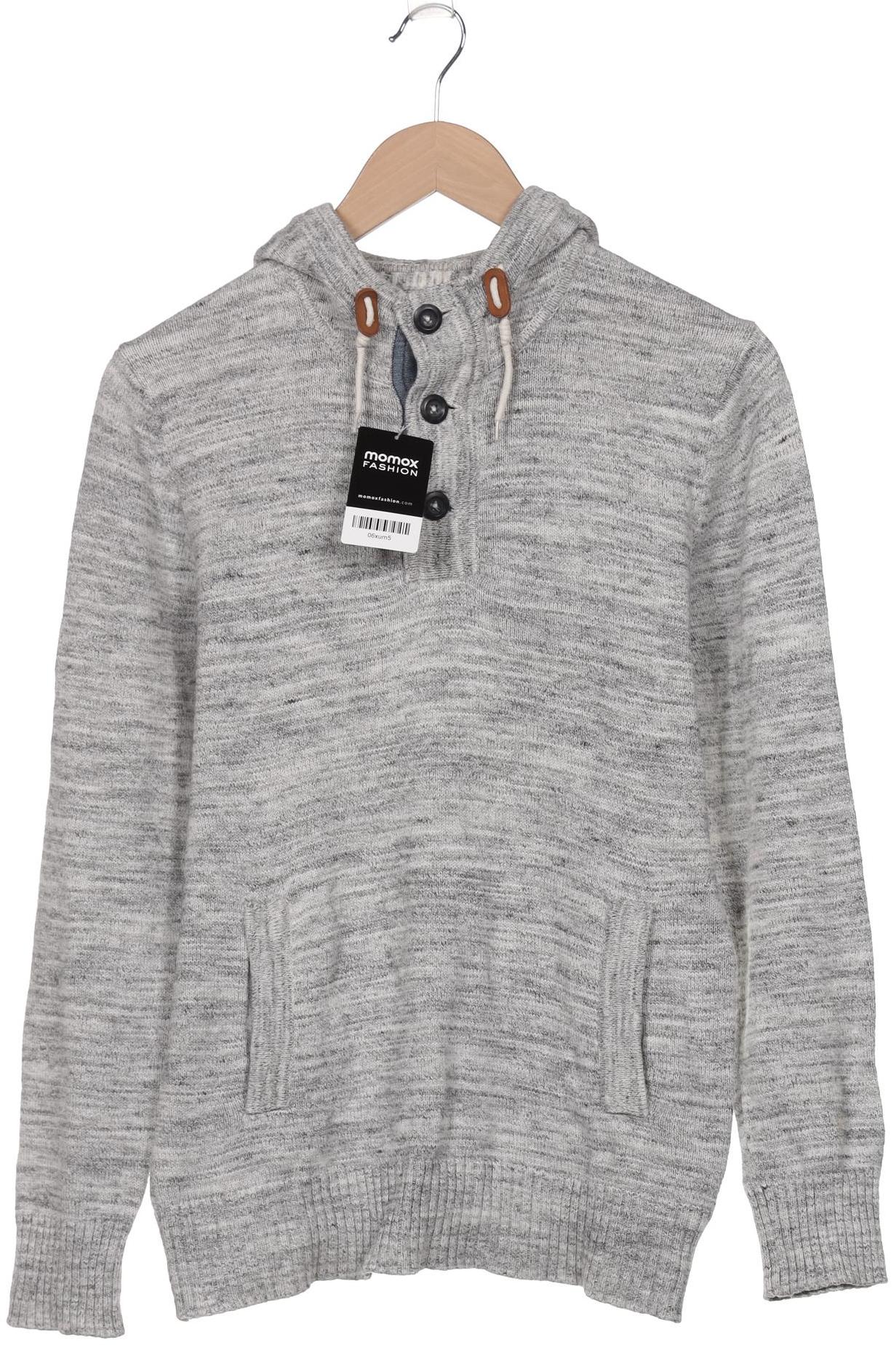 

H&M Herren Kapuzenpullover, grau, Gr. 46