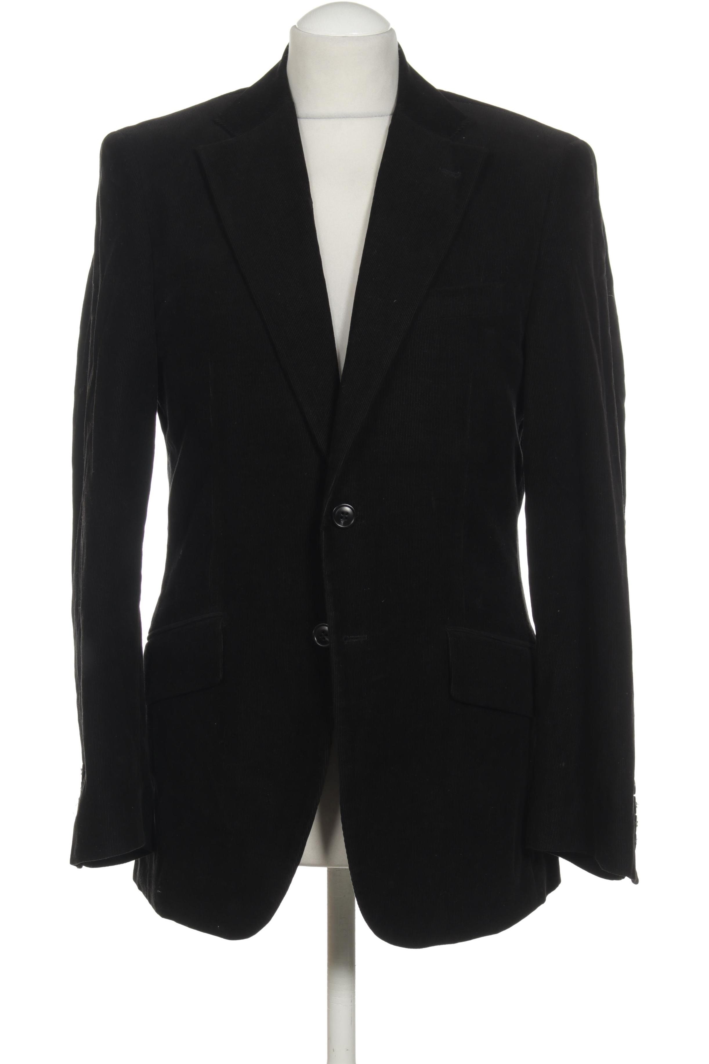 

H&M Herren Sakko, schwarz, Gr. 46