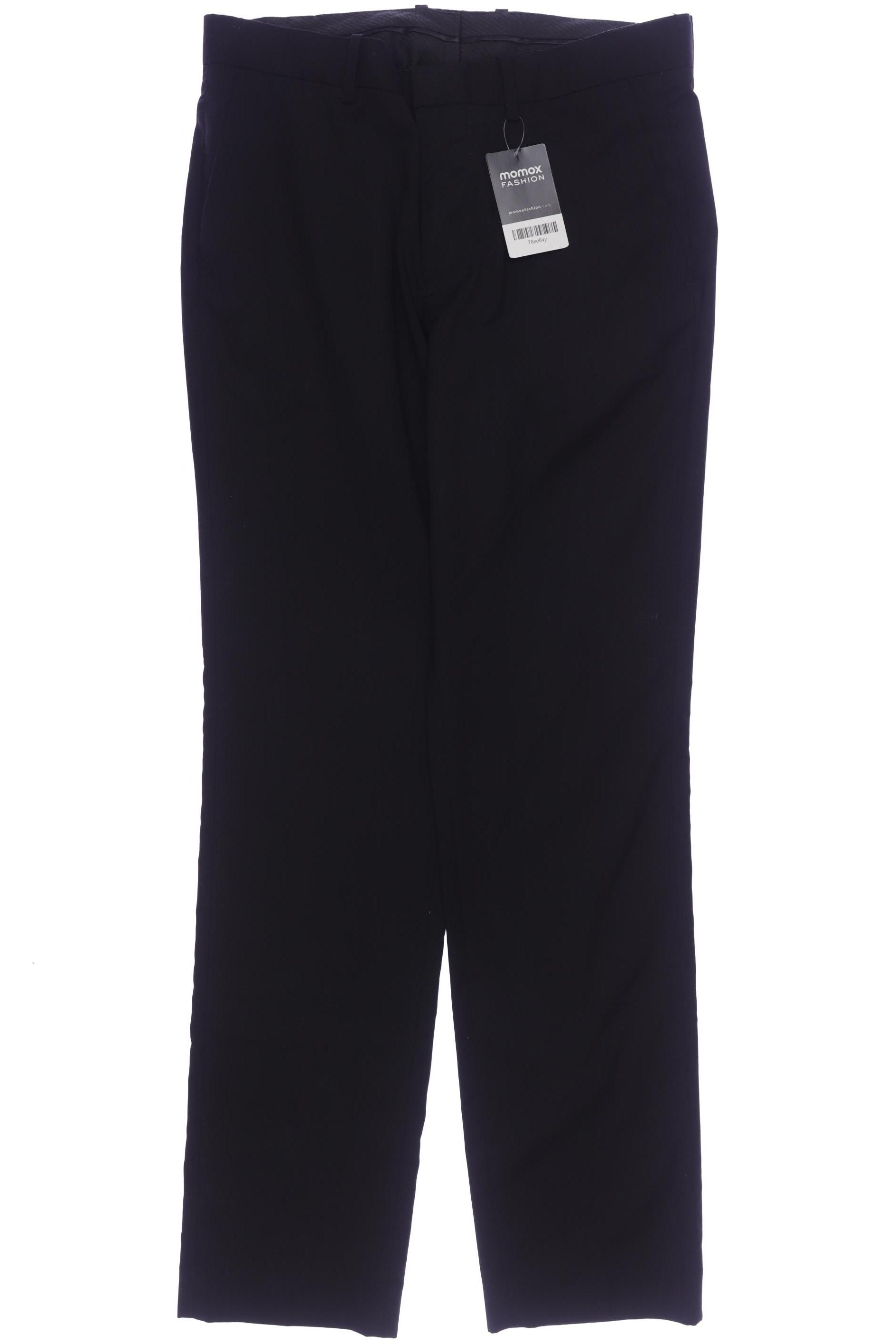 

H&M Herren Stoffhose, schwarz, Gr. 48