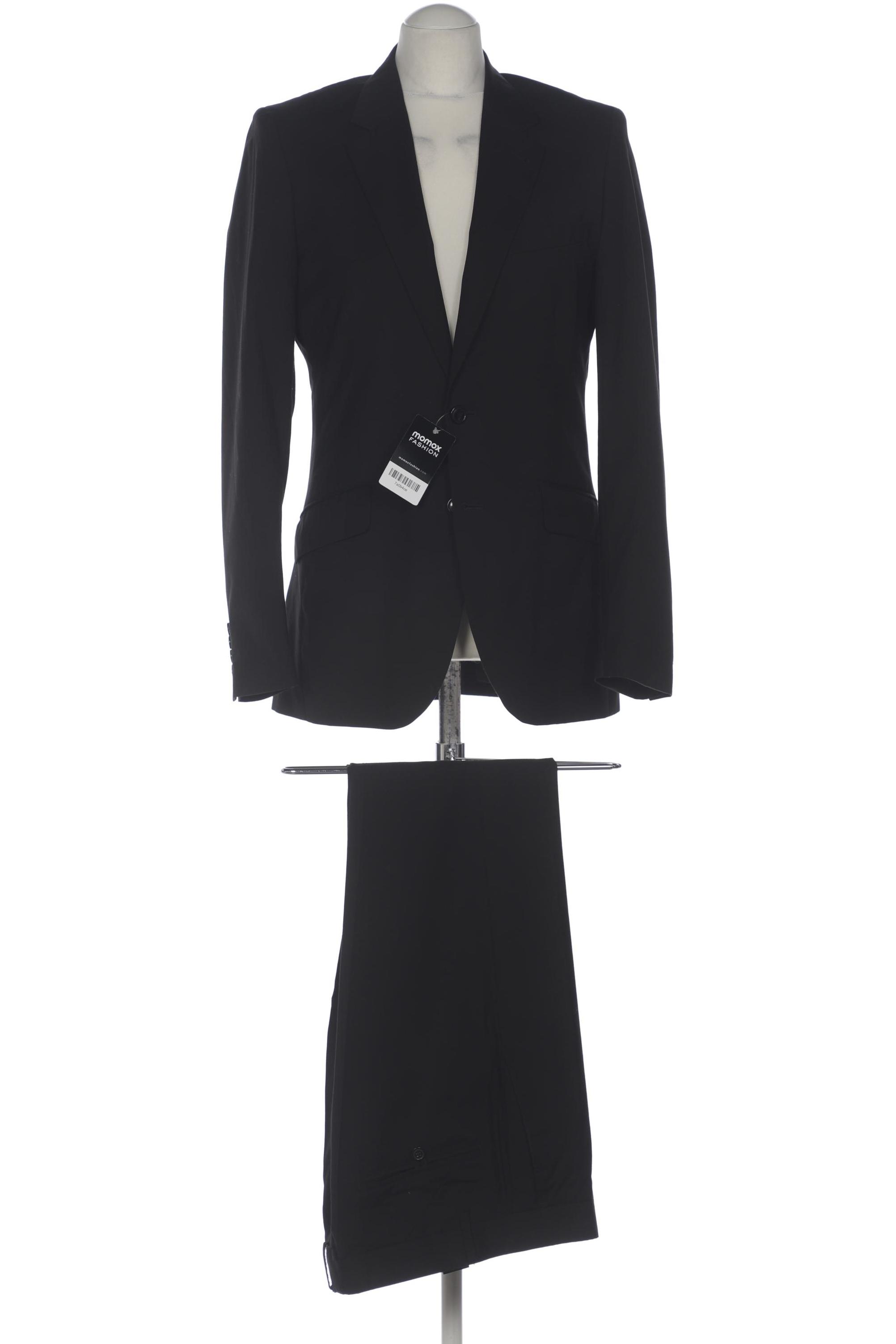 

H&M Herren Anzug, schwarz, Gr. 48