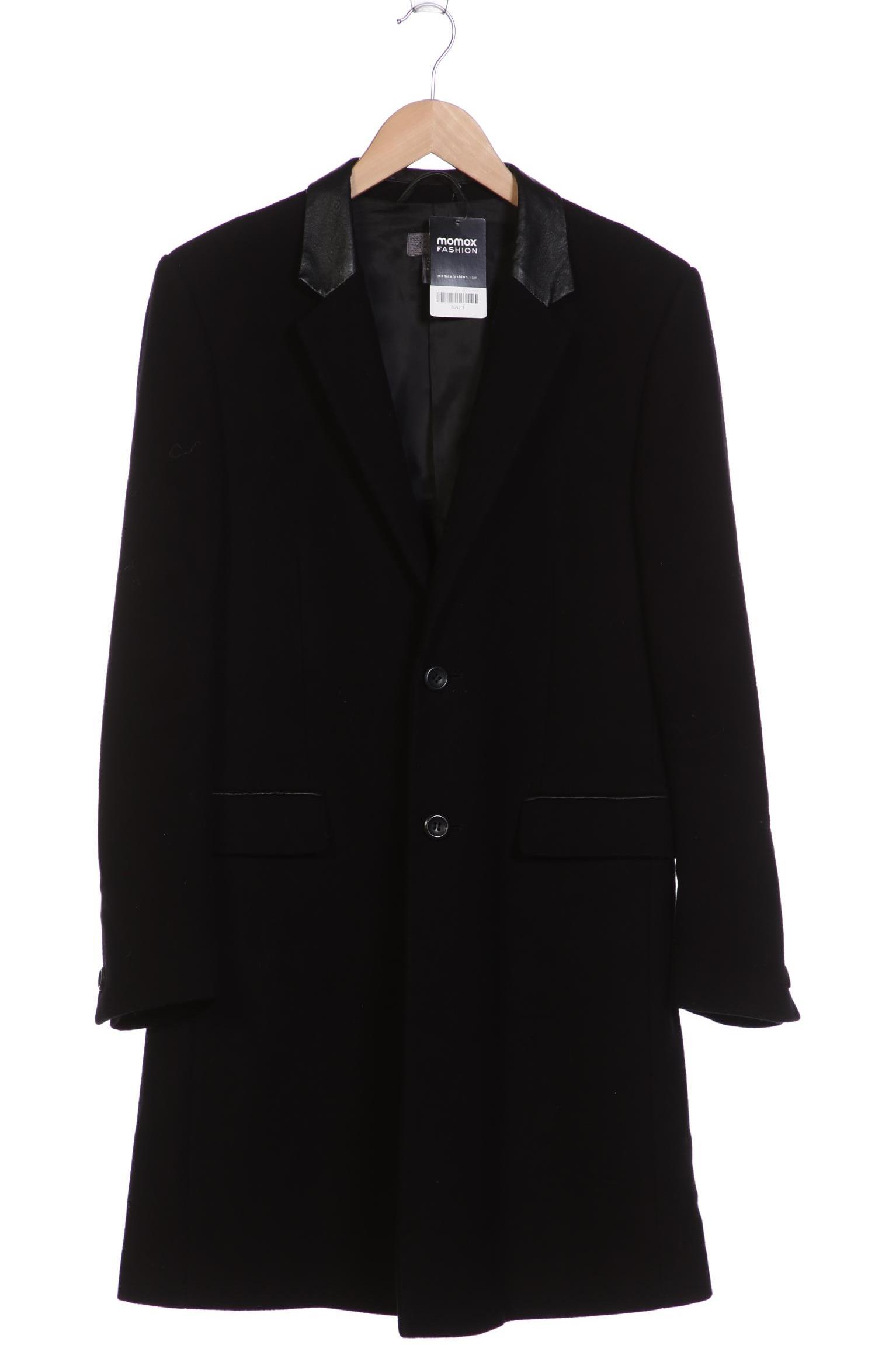 

H&M Herren Mantel, schwarz